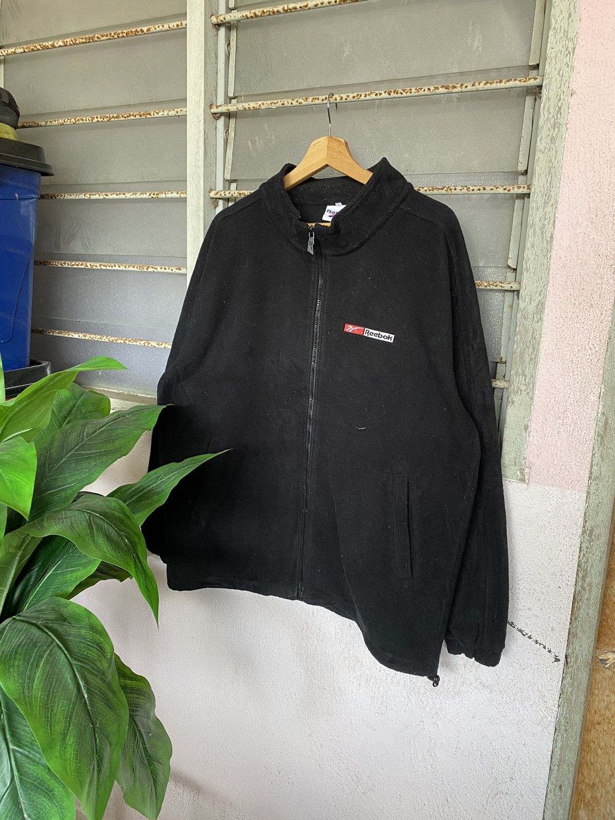 Reebok ⚡️Steals⚡️ Reebok Embroidery Fleece Jacket Size US L / EU 52-54 / 3 - 1 Thumbnail