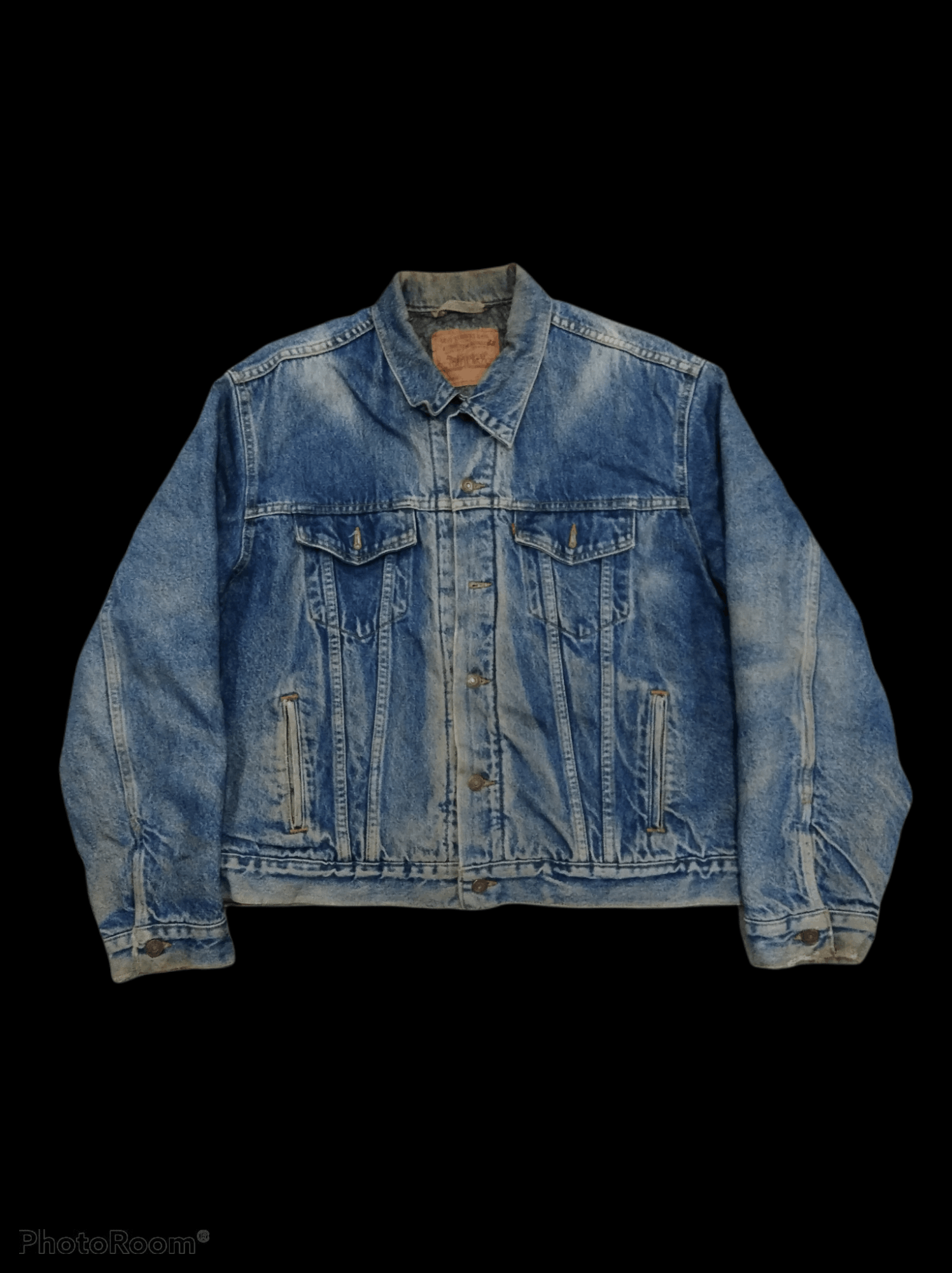 Levi's Vintage Clothing DiSTRESSED LEVIS DENIM LINED BLANKED JACKET Size US L / EU 52-54 / 3 - 1 Thumbnail