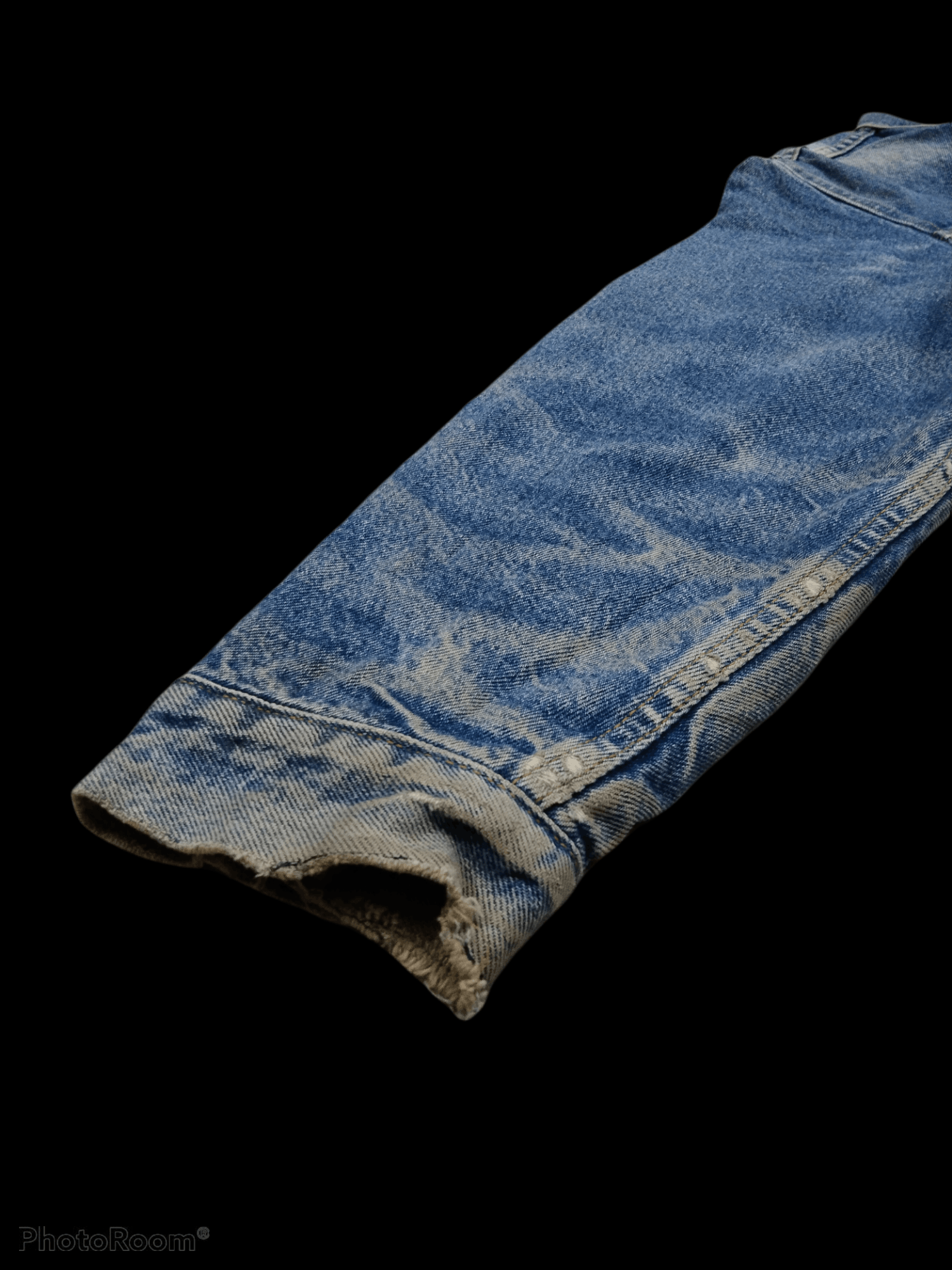 Levi's Vintage Clothing DiSTRESSED LEVIS DENIM LINED BLANKED JACKET Size US L / EU 52-54 / 3 - 4 Thumbnail