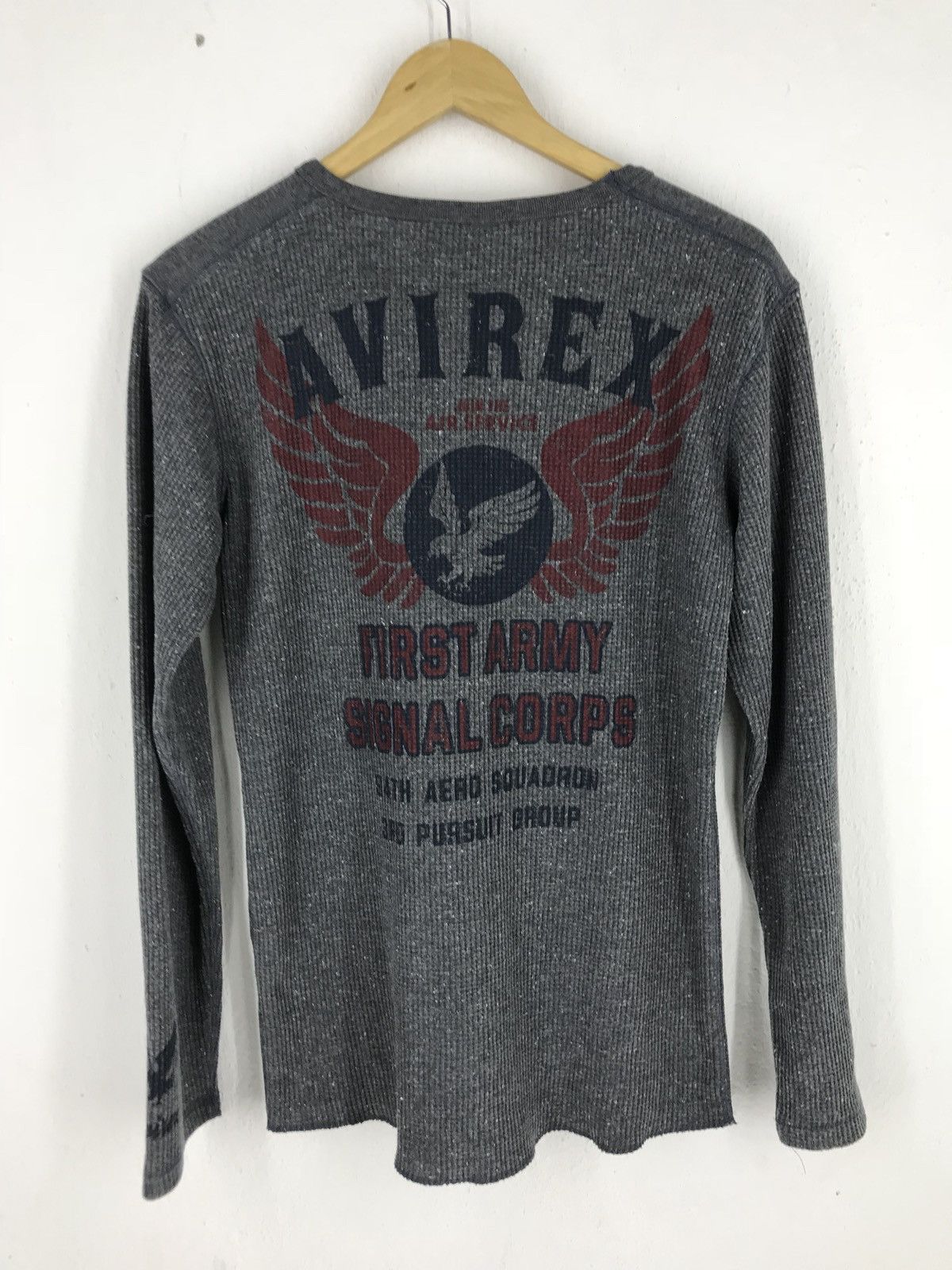 Avirex 🔥Avirex U.S.A.A.F. Fight For Flight First Army Signal Corp Size US L / EU 52-54 / 3 - 1 Thumbnail