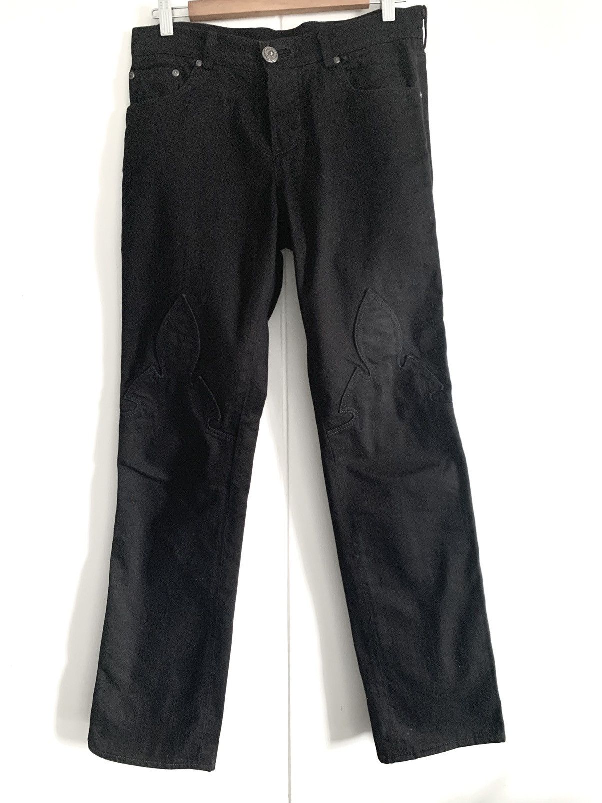 Chrome Hearts Le Fleur Back Zips Jeans Size US 31 - 10 Thumbnail