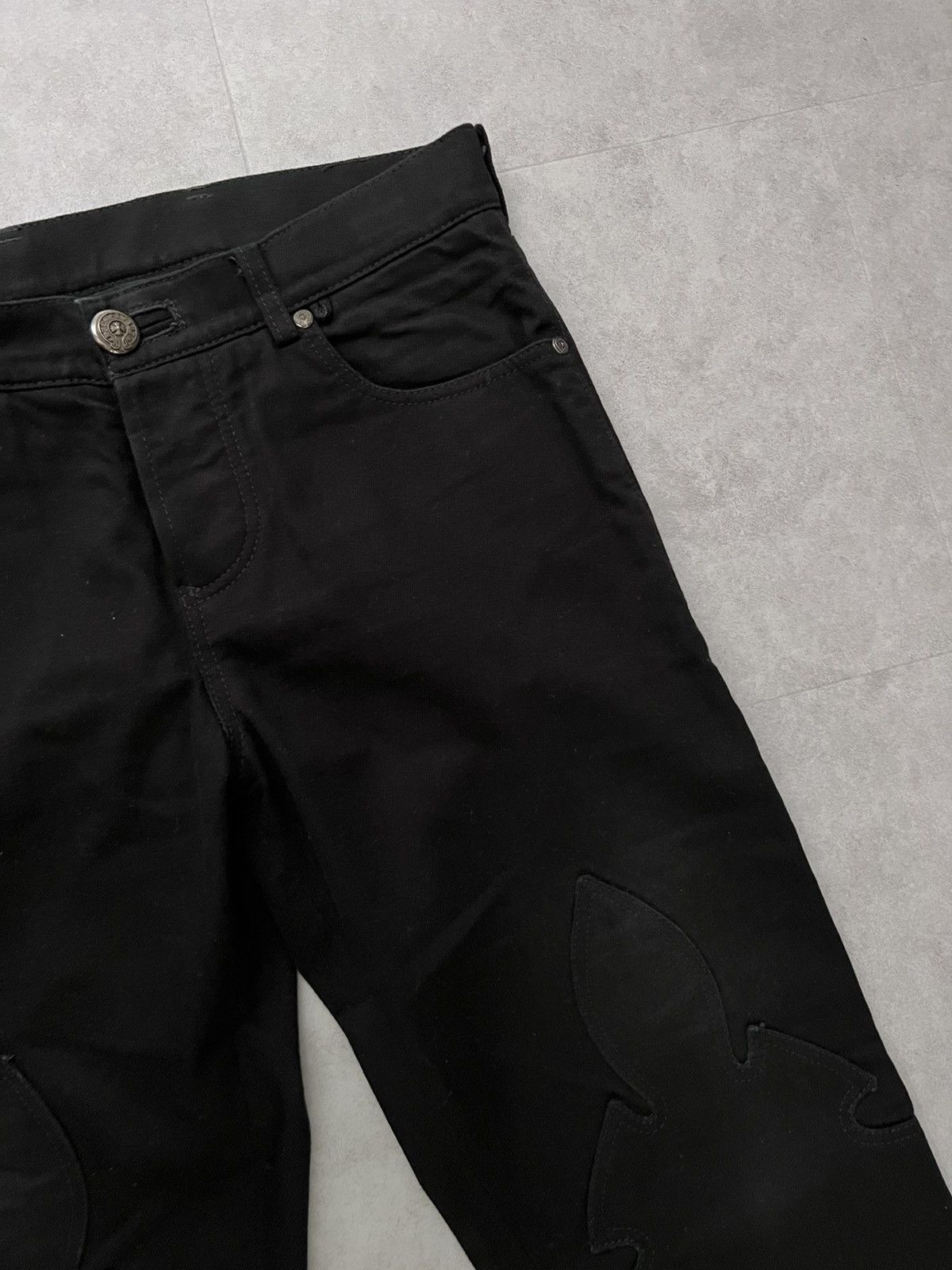 Chrome Hearts Le Fleur Back Zips Jeans Size US 31 - 3 Thumbnail
