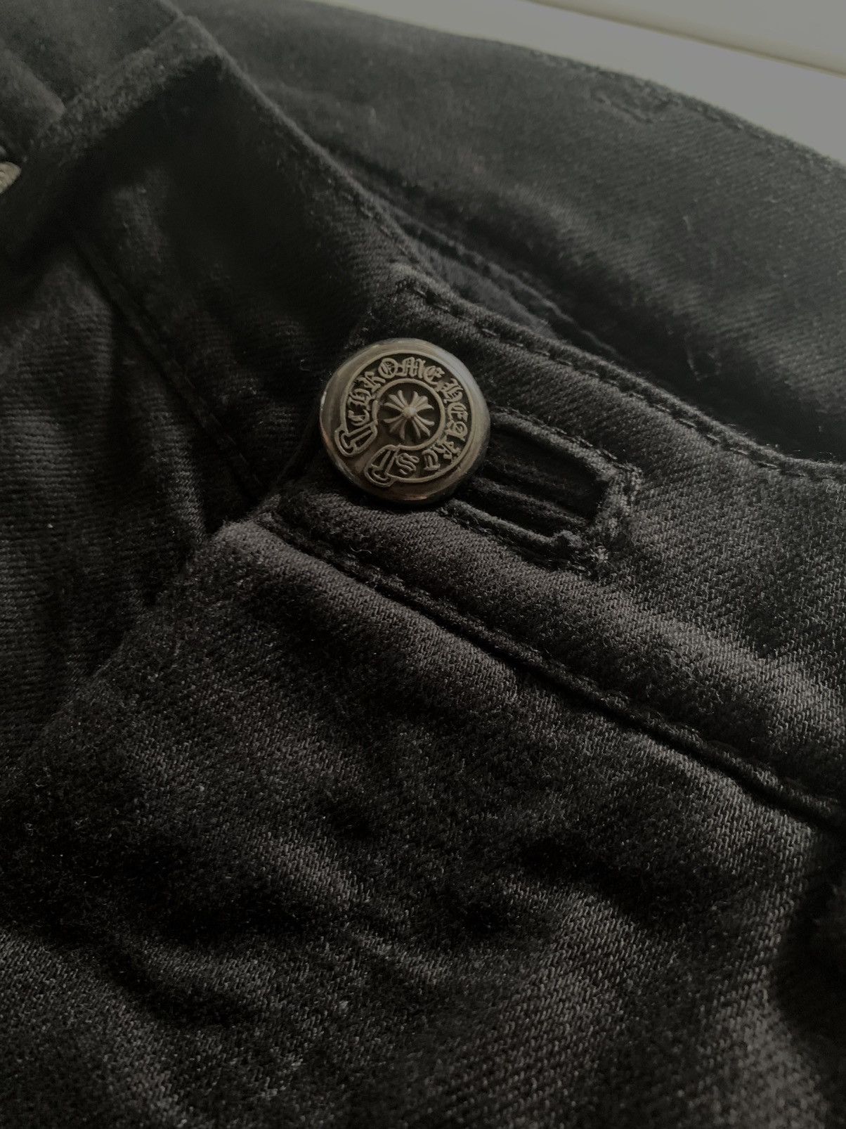 Chrome Hearts Le Fleur Back Zips Jeans Size US 31 - 14 Thumbnail