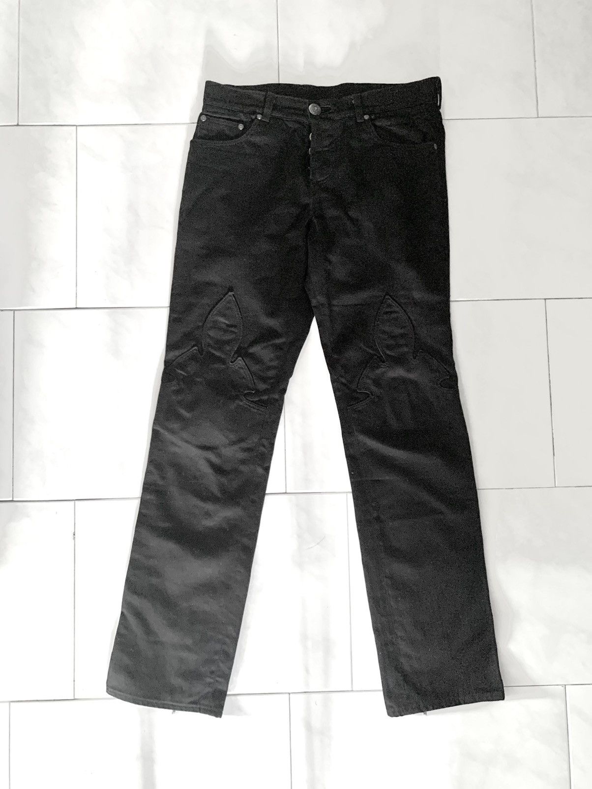 Chrome Hearts Le Fleur Back Zips Jeans Size US 31 - 5 Thumbnail