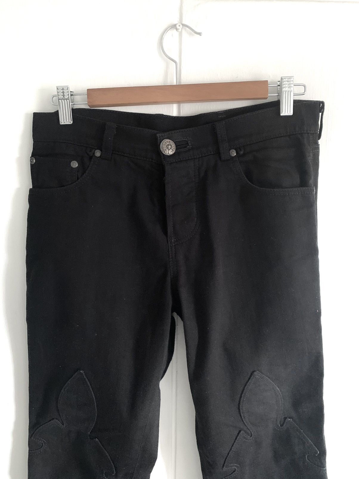 Chrome Hearts Le Fleur Back Zips Jeans Size US 31 - 12 Thumbnail
