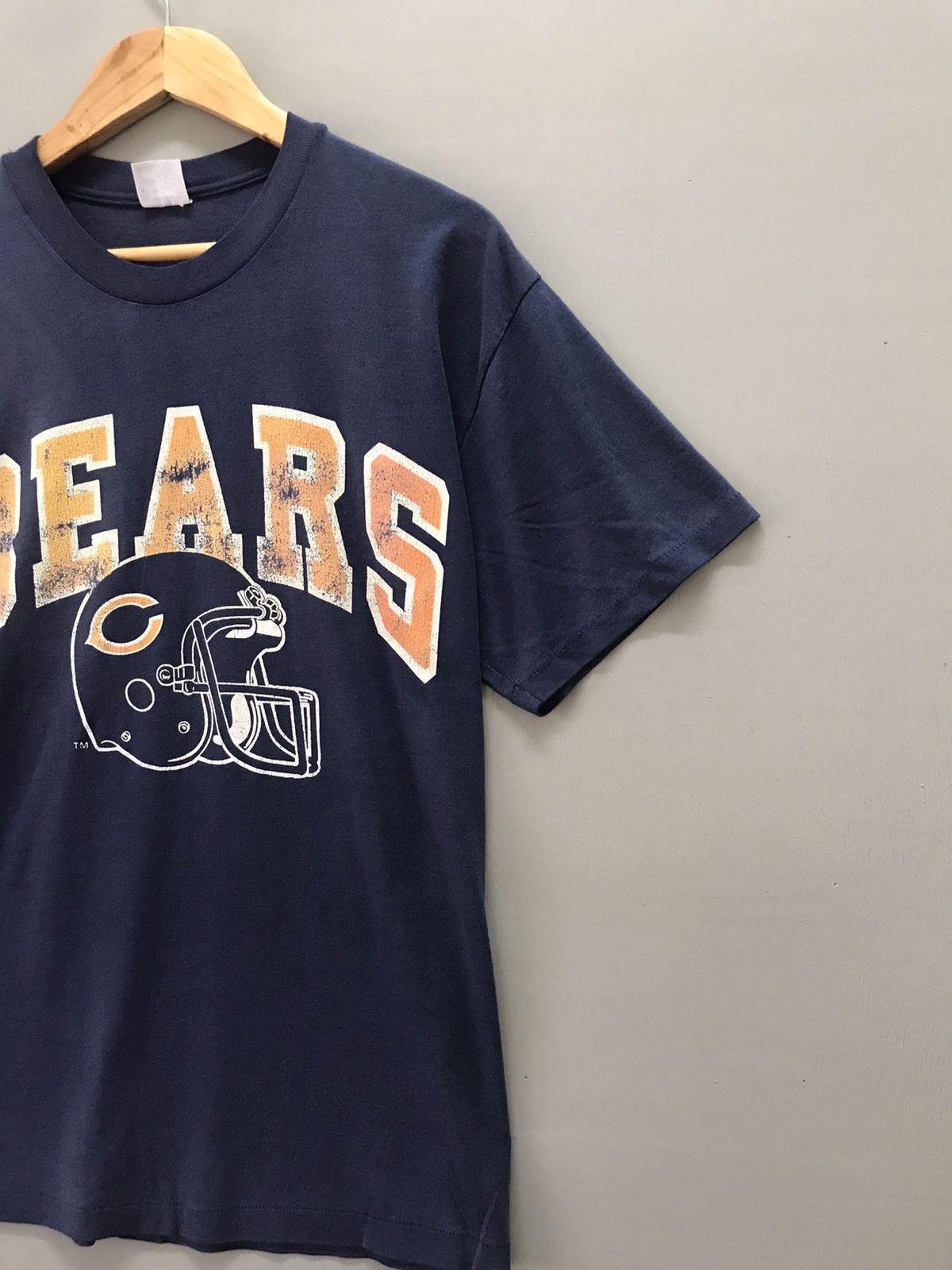 Vintage Vintage 80s Chicago Bears Football Nfl Paperthin T-shirts Size US M / EU 48-50 / 2 - 3 Thumbnail