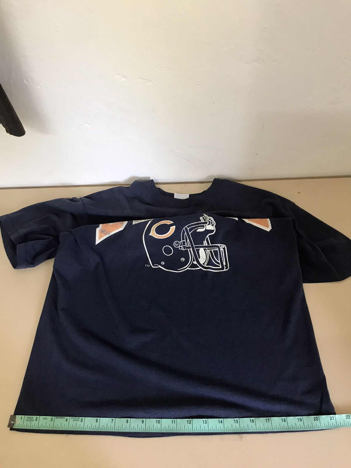 Vintage Vintage 80s Chicago Bears Football Nfl Paperthin T-shirts Size US M / EU 48-50 / 2 - 6 Thumbnail