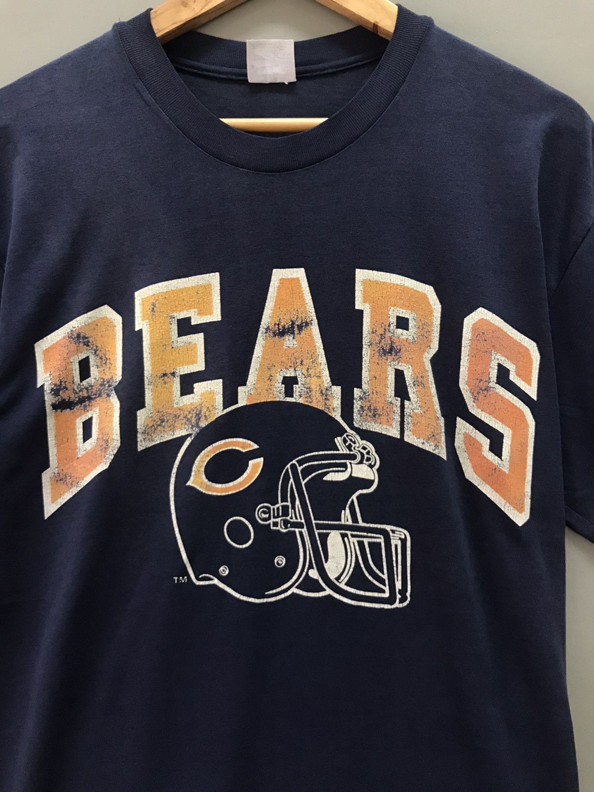 Vintage Vintage 80s Chicago Bears Football Nfl Paperthin T-shirts Size US M / EU 48-50 / 2 - 4 Thumbnail