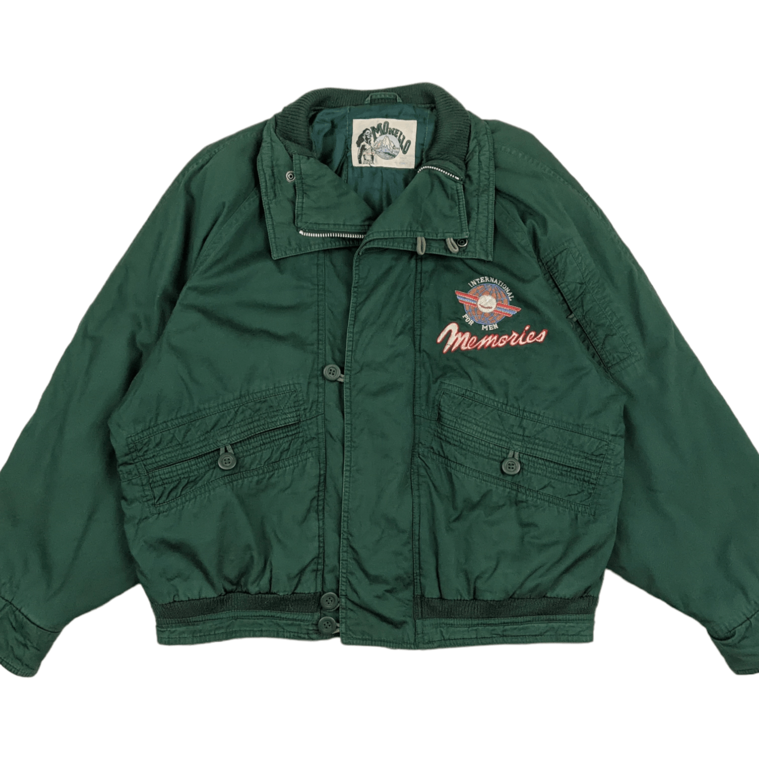 Japanese Brand × Vintage Vintage MONELLO Fishing Hunting Outdoors Bomber Style Jacket Size US L / EU 52-54 / 3 - 2 Thumbnail