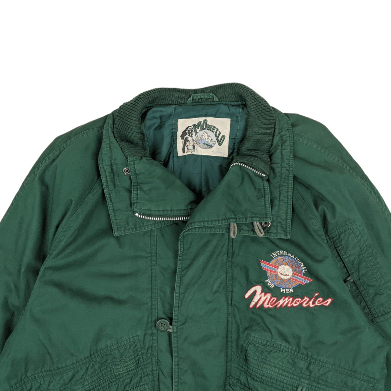 Japanese Brand × Vintage Vintage MONELLO Fishing Hunting Outdoors Bomber Style Jacket Size US L / EU 52-54 / 3 - 4 Thumbnail