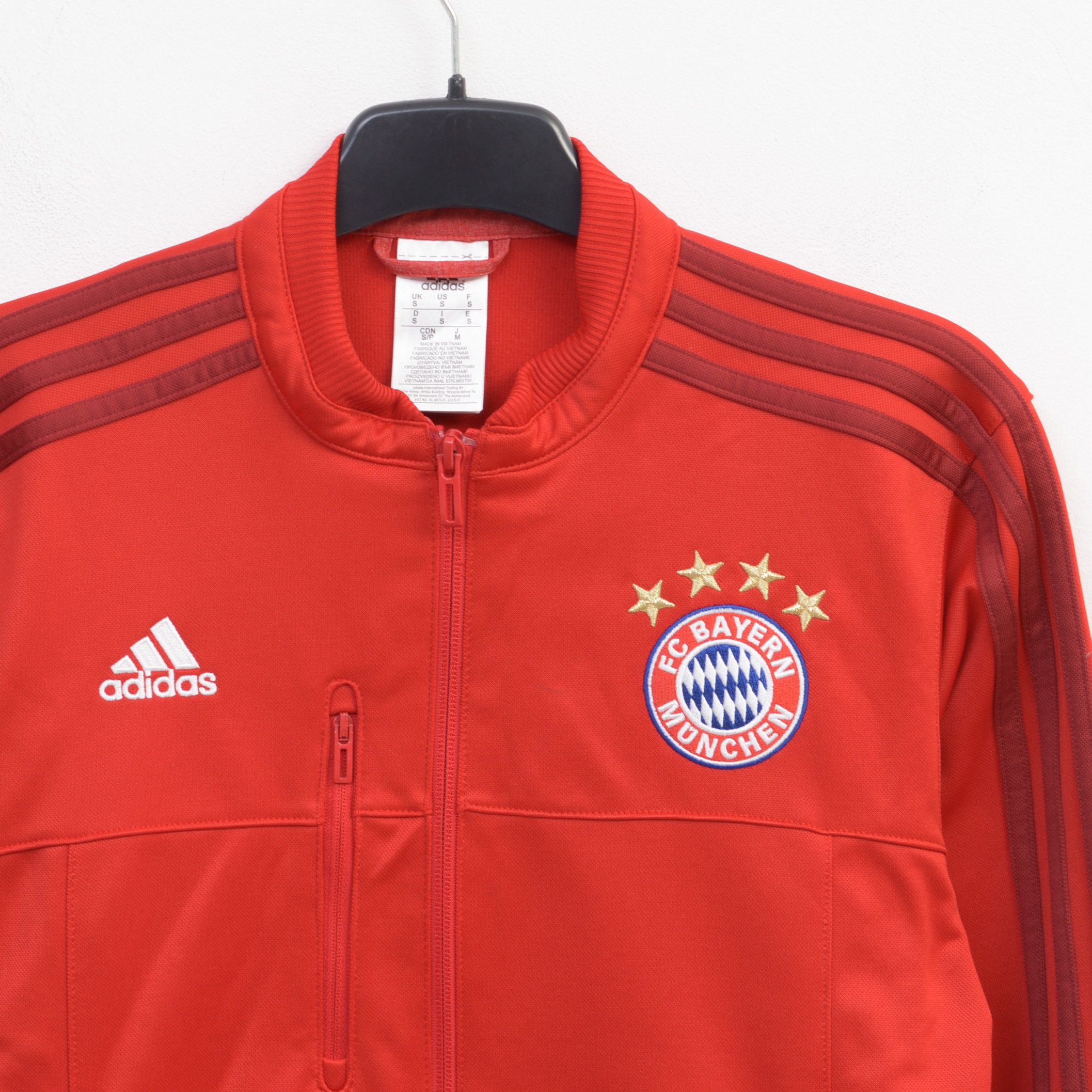 Adidas FC Bayern Munich S Football Soccer Jacket Tracksuit Jumper Size US S / EU 44-46 / 1 - 2 Thumbnail