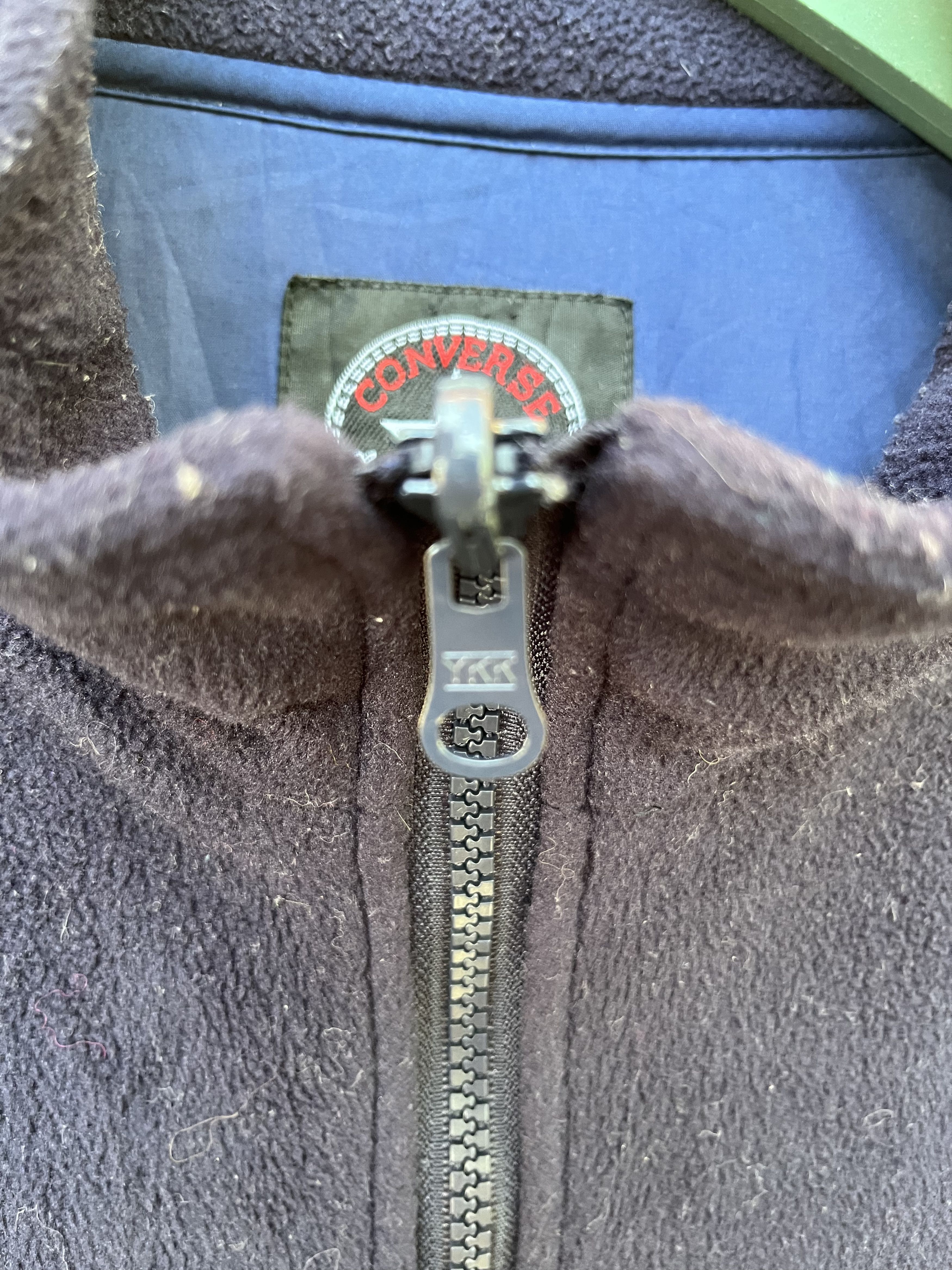 Converse Vintage Converse Full Zip Fleece Jacket Size US L / EU 52-54 / 3 - 3 Thumbnail