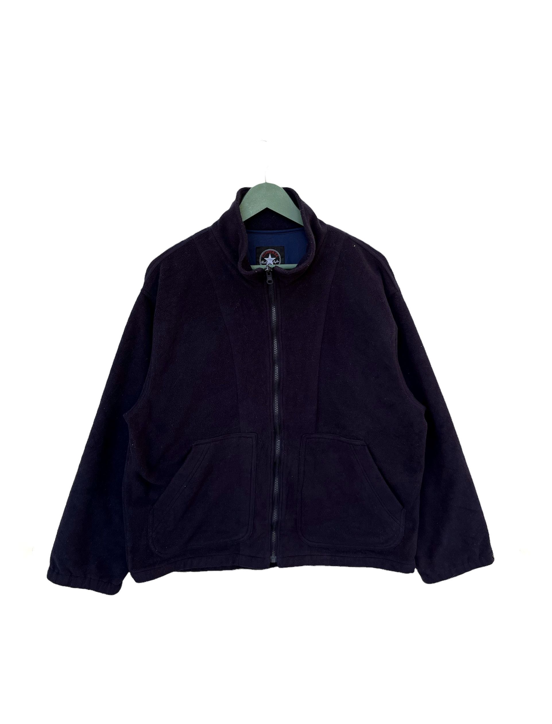 Converse Vintage Converse Full Zip Fleece Jacket Size US L / EU 52-54 / 3 - 1 Thumbnail