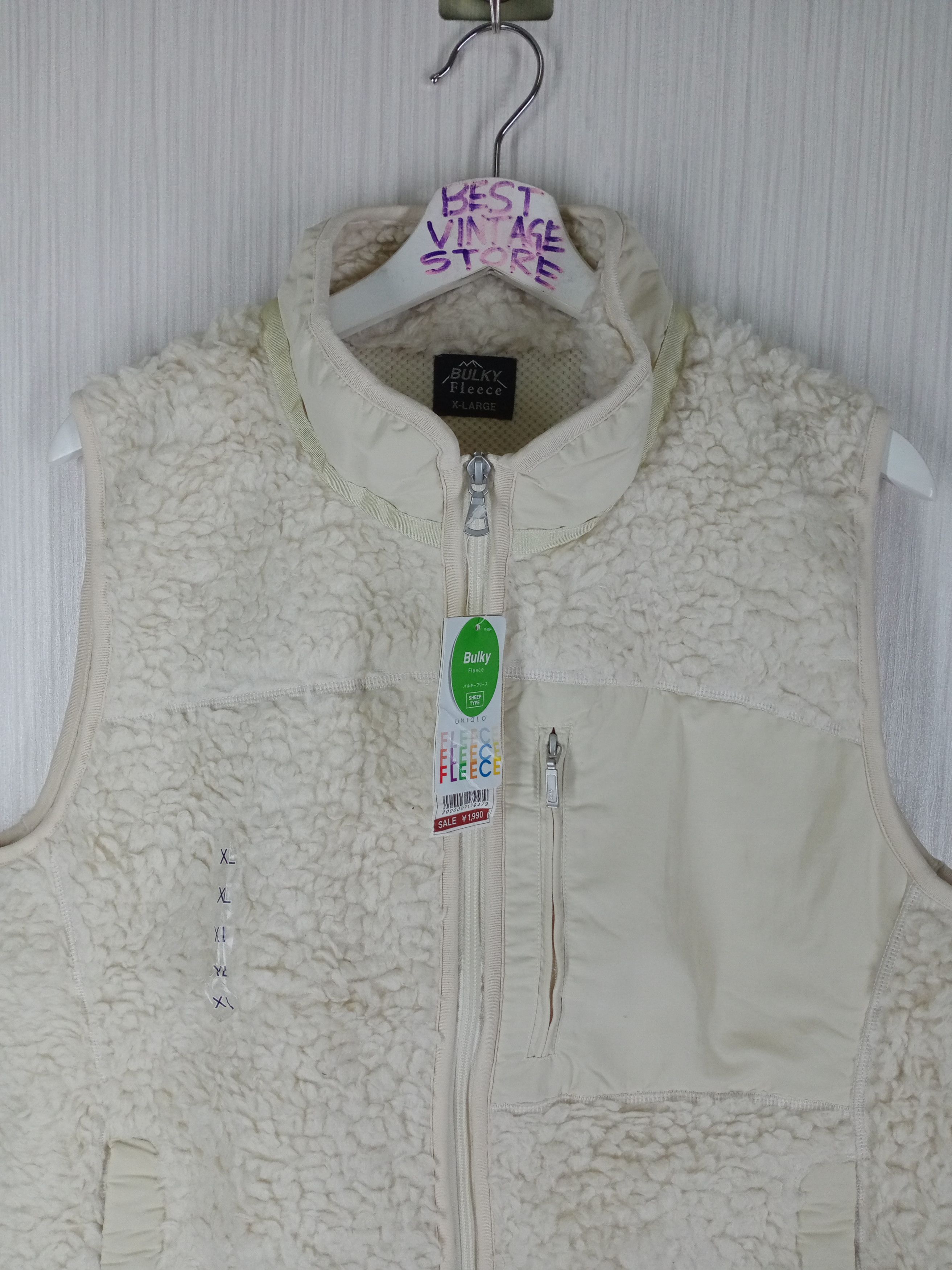 Japanese Brand Uniqlo Pile Retro Sherpa Fleece Vest Size US M / EU 48-50 / 2 - 3 Thumbnail