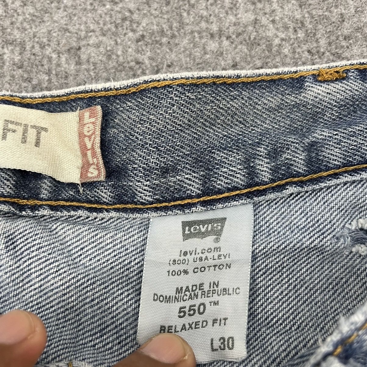 Levi's × Vintage Vintage Levi's 550 Distressed Relaxed Fit -wc038 Size US 40 / EU 56 - 8 Thumbnail