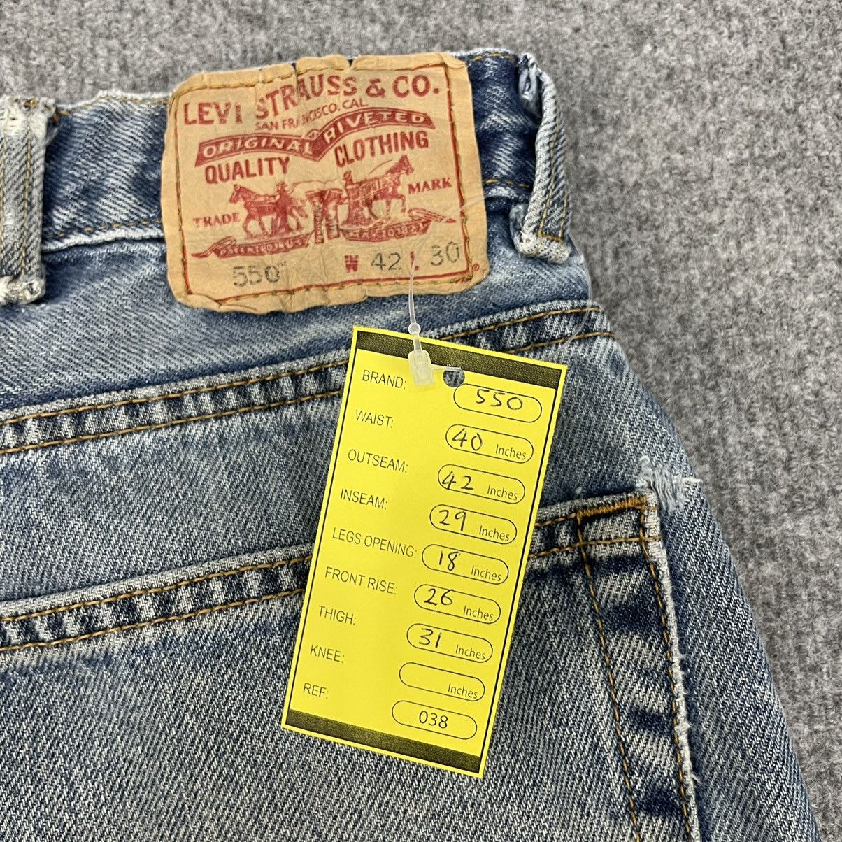 Levi's × Vintage Vintage Levi's 550 Distressed Relaxed Fit -wc038 Size US 40 / EU 56 - 12 Thumbnail