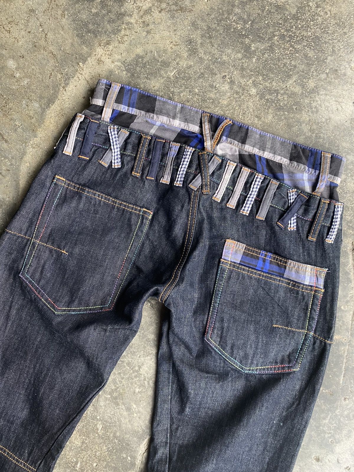Japanese Brand Double Waits Design Jeans Size US 31 - 4 Thumbnail