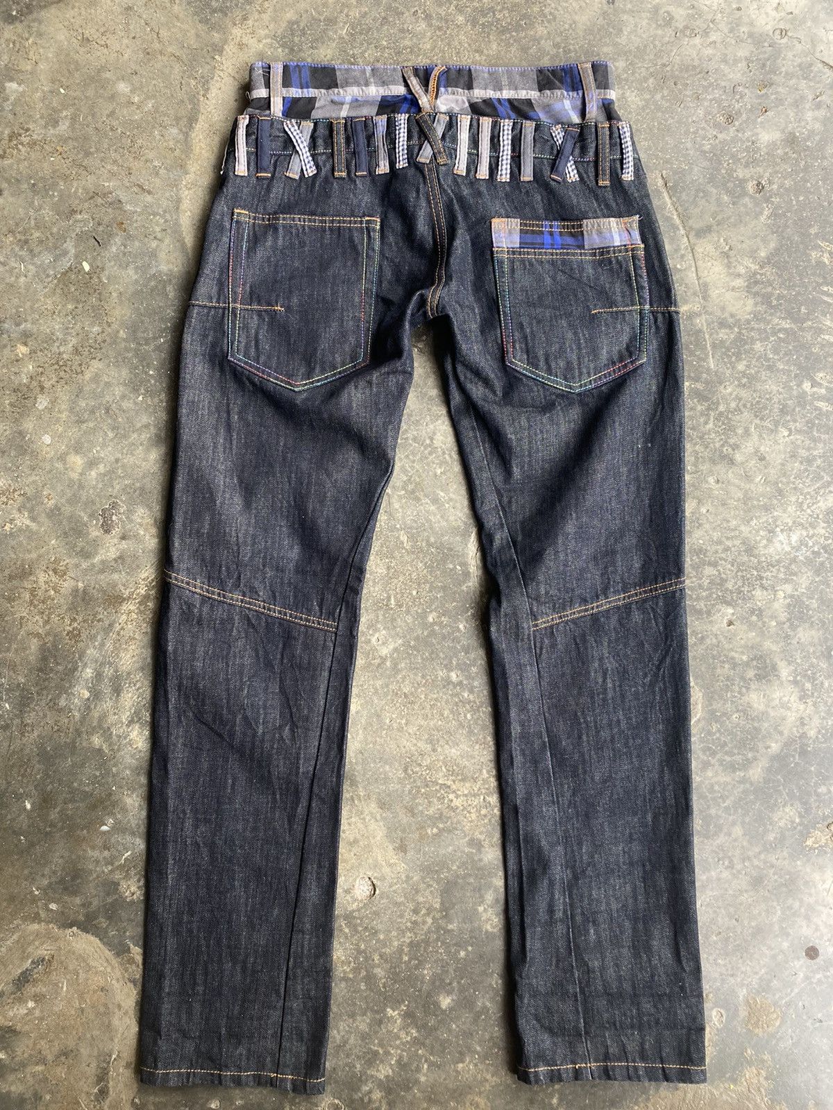 Japanese Brand Double Waits Design Jeans Size US 31 - 2 Thumbnail