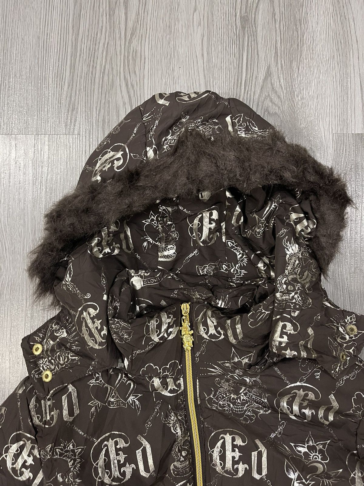 Christian Audigier × Ed Hardy Ed Hardy Christian Audigier Full print puffy jacket Size M / US 6-8 / IT 42-44 - 3 Thumbnail