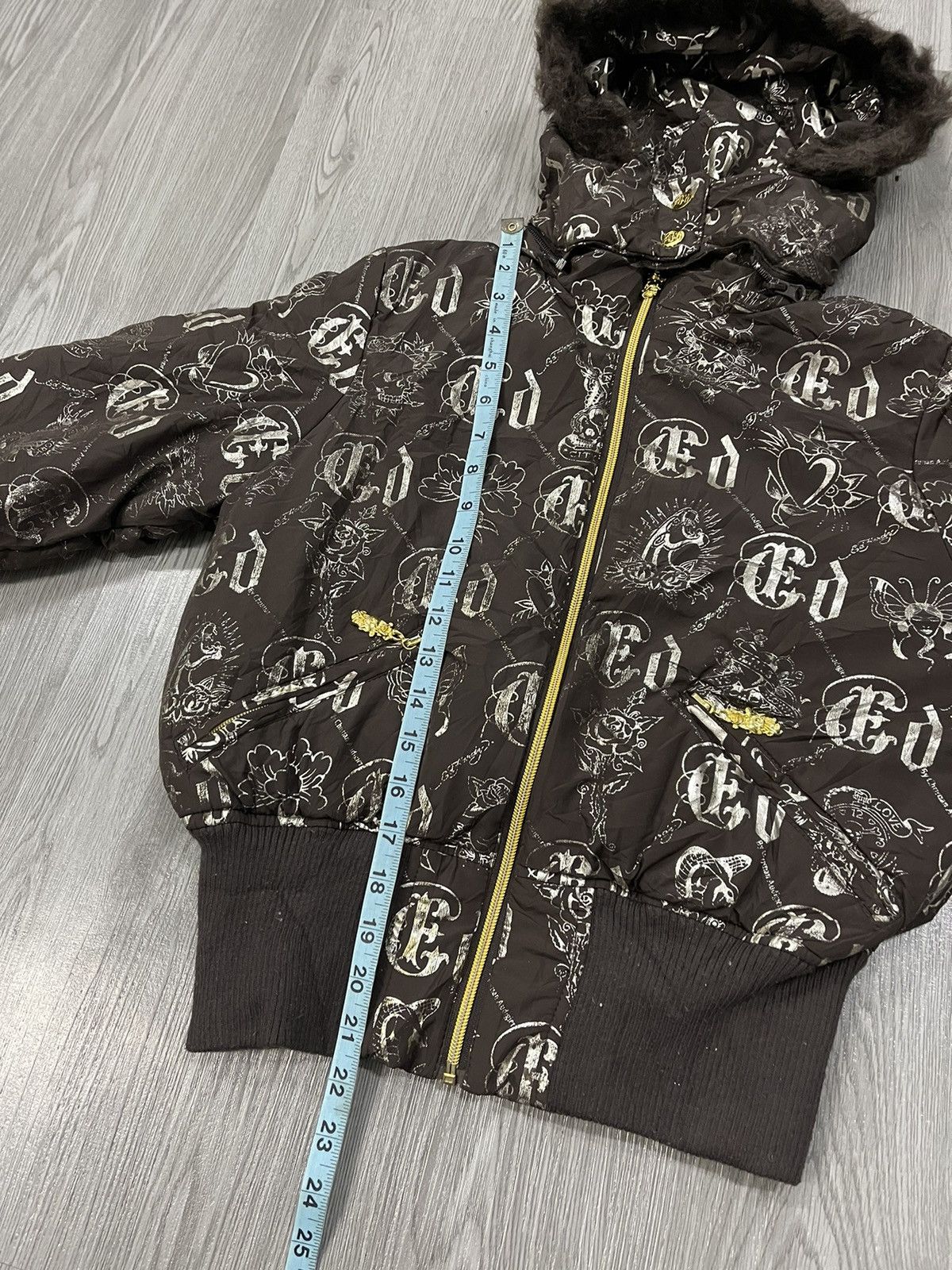 Christian Audigier × Ed Hardy Ed Hardy Christian Audigier Full print puffy jacket Size M / US 6-8 / IT 42-44 - 8 Thumbnail