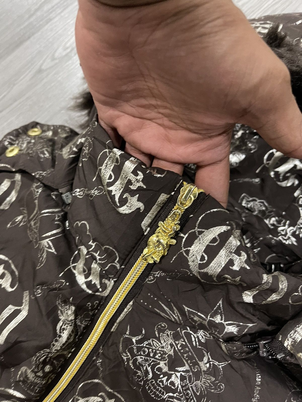 Christian Audigier × Ed Hardy Ed Hardy Christian Audigier Full print puffy jacket Size M / US 6-8 / IT 42-44 - 4 Thumbnail