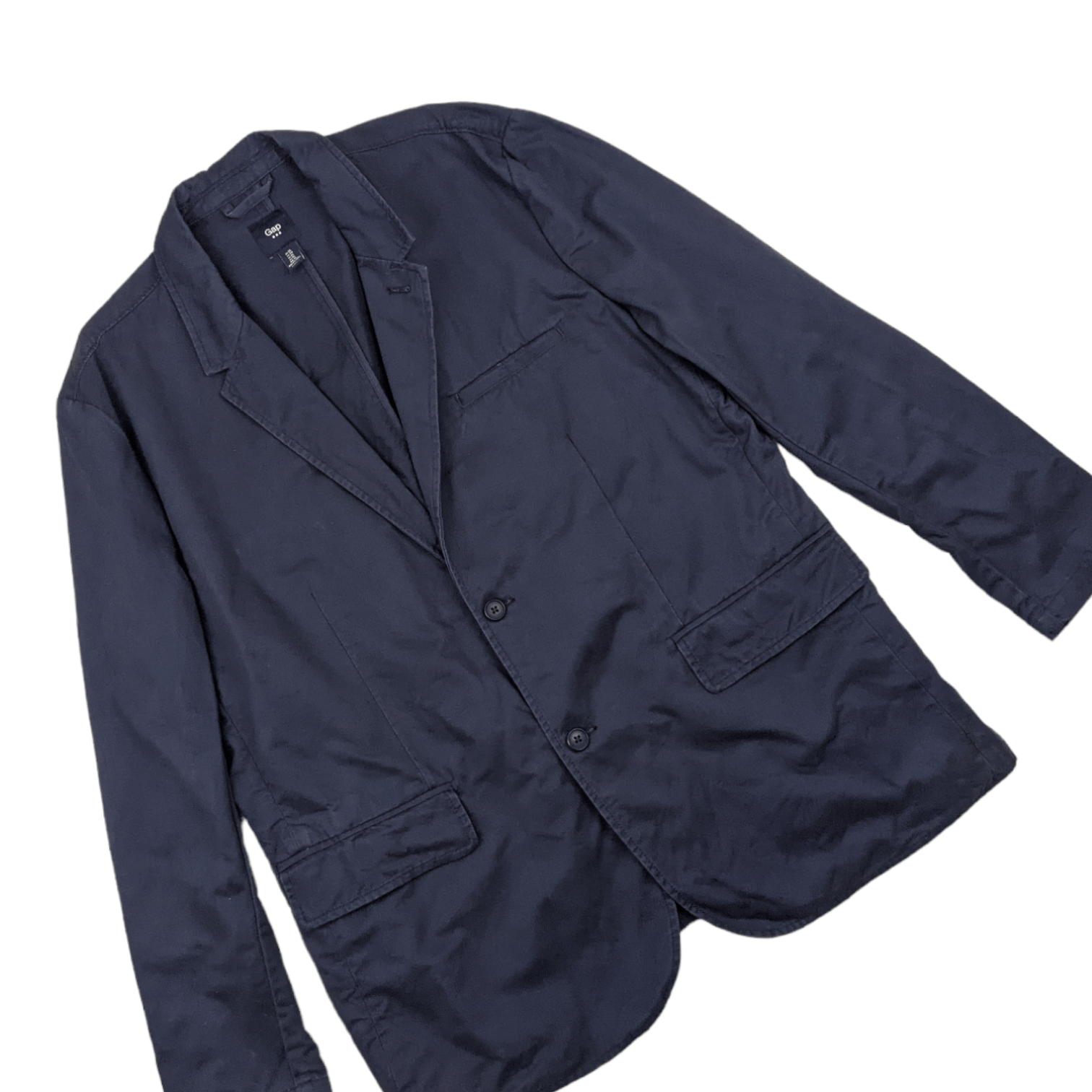 Gap GAP Wash Navy Smart Casual Blazer Coat Size US XL / EU 56 / 4 - 3 Thumbnail