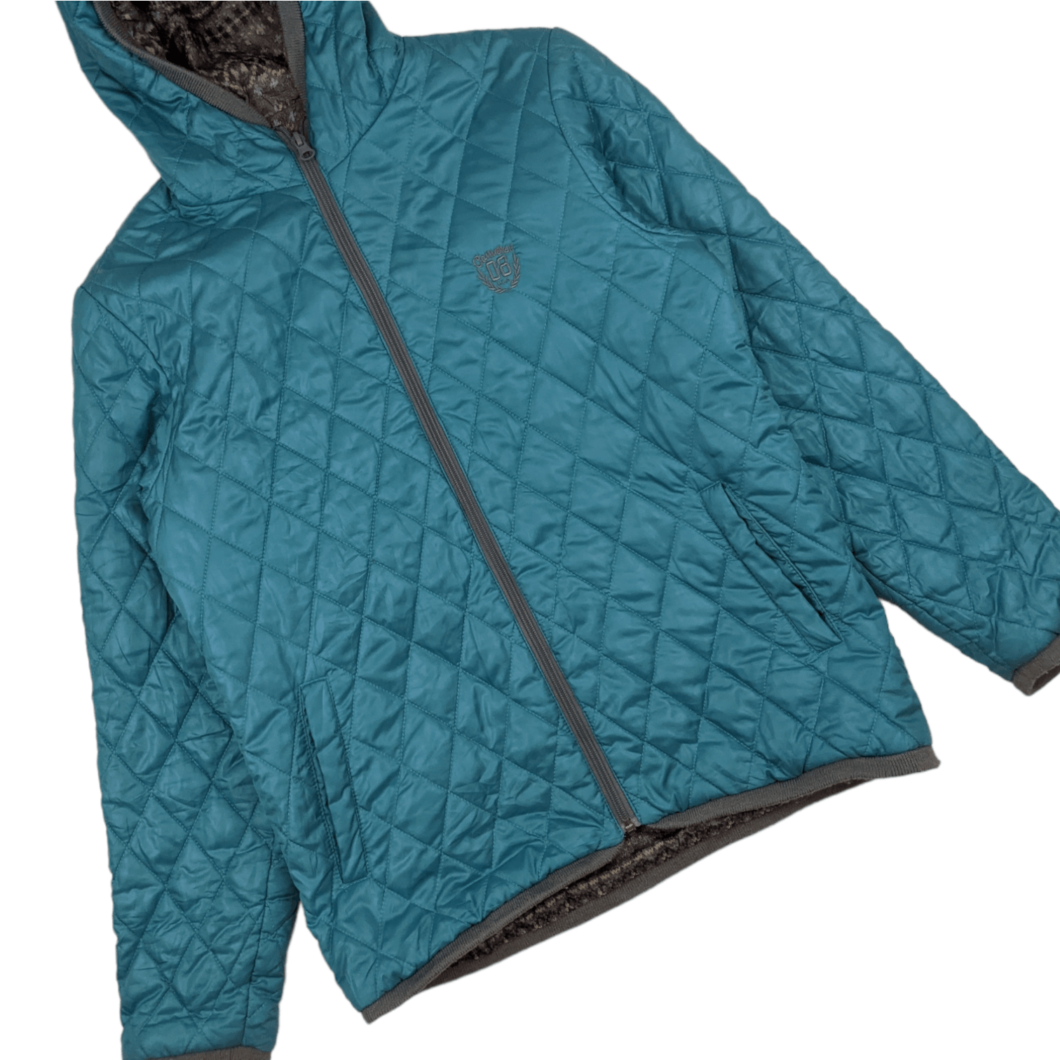 Converse CONVERSE Winter Warm Puffer Down Jacket With Hoodie Size L / US 10 / IT 46 - 4 Thumbnail