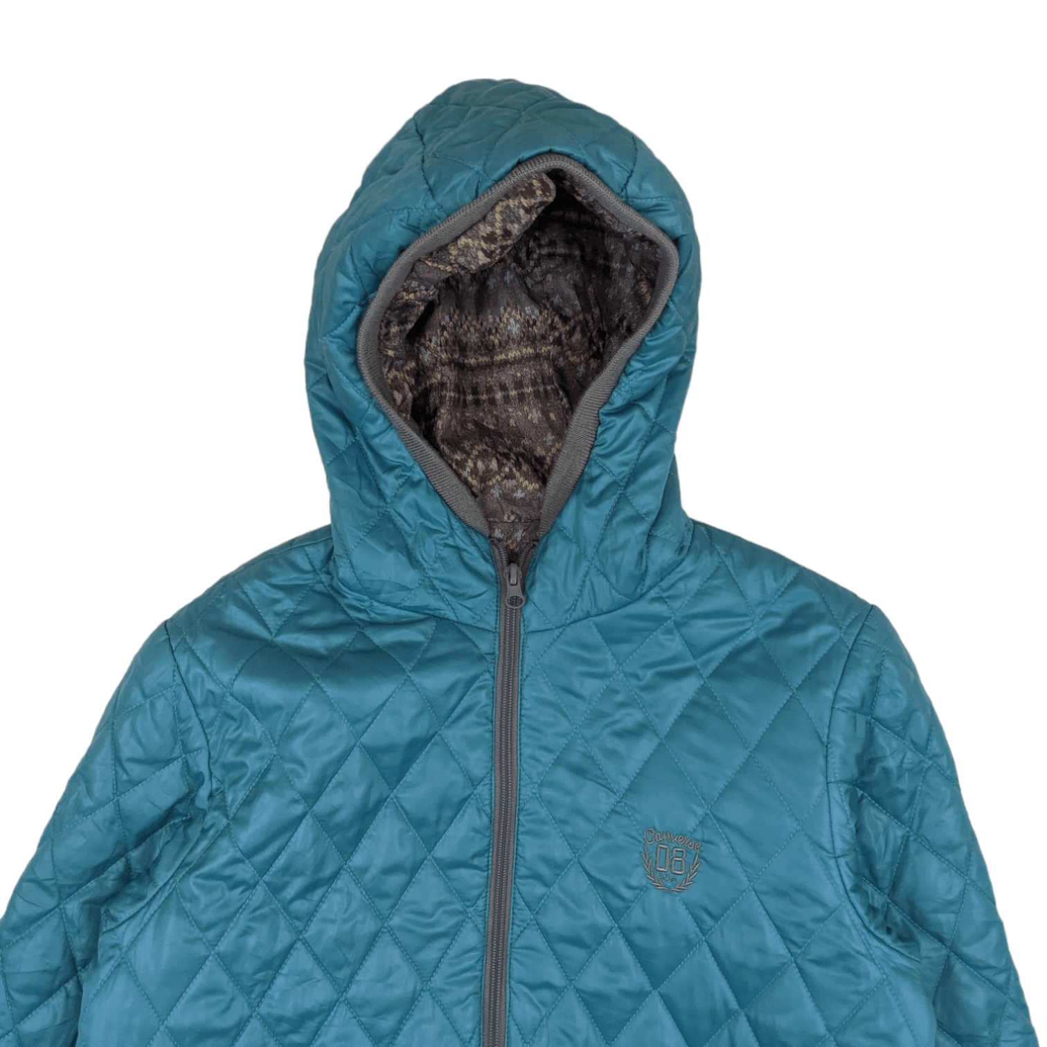 Converse CONVERSE Winter Warm Puffer Down Jacket With Hoodie Size L / US 10 / IT 46 - 5 Thumbnail