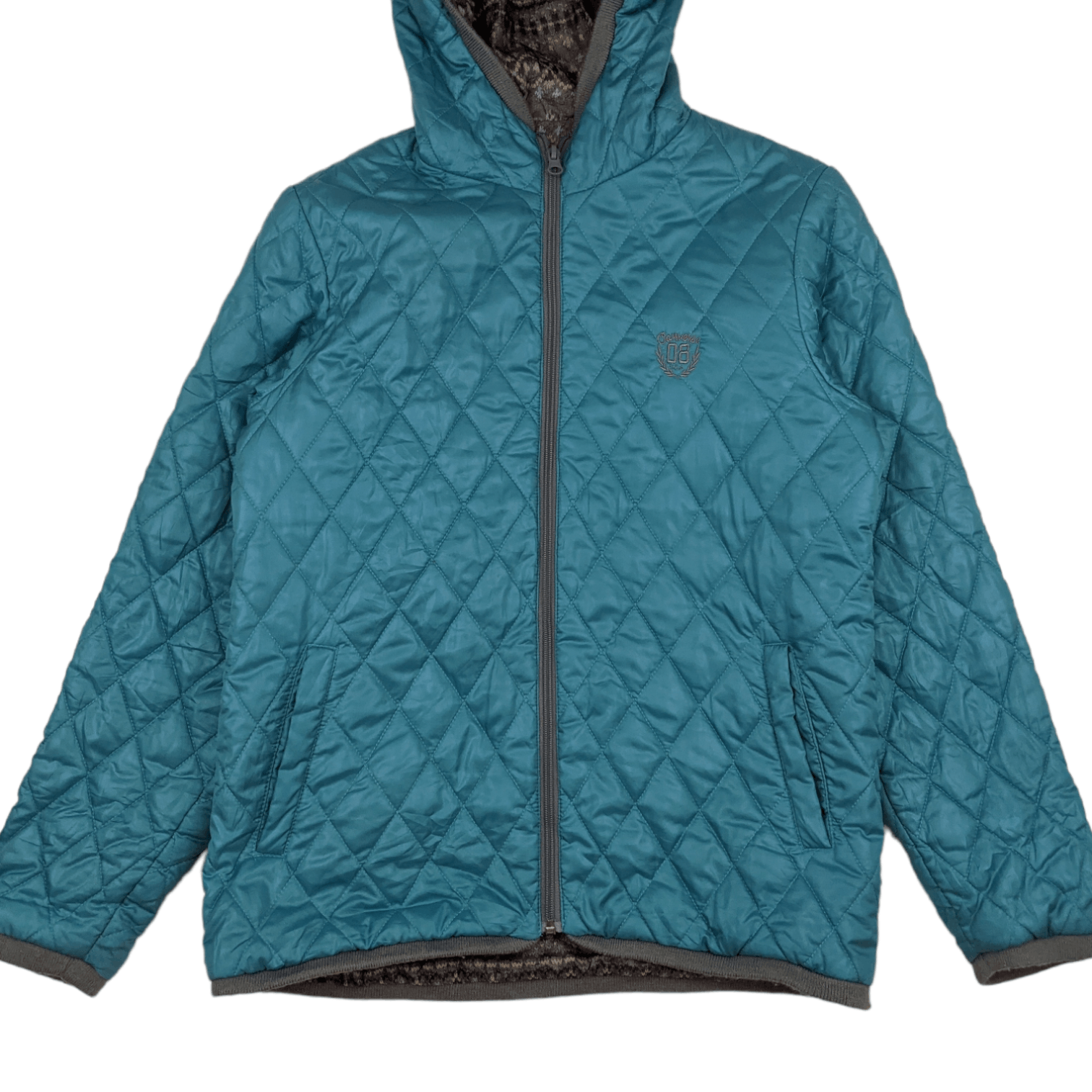 Converse CONVERSE Winter Warm Puffer Down Jacket With Hoodie Size L / US 10 / IT 46 - 2 Thumbnail