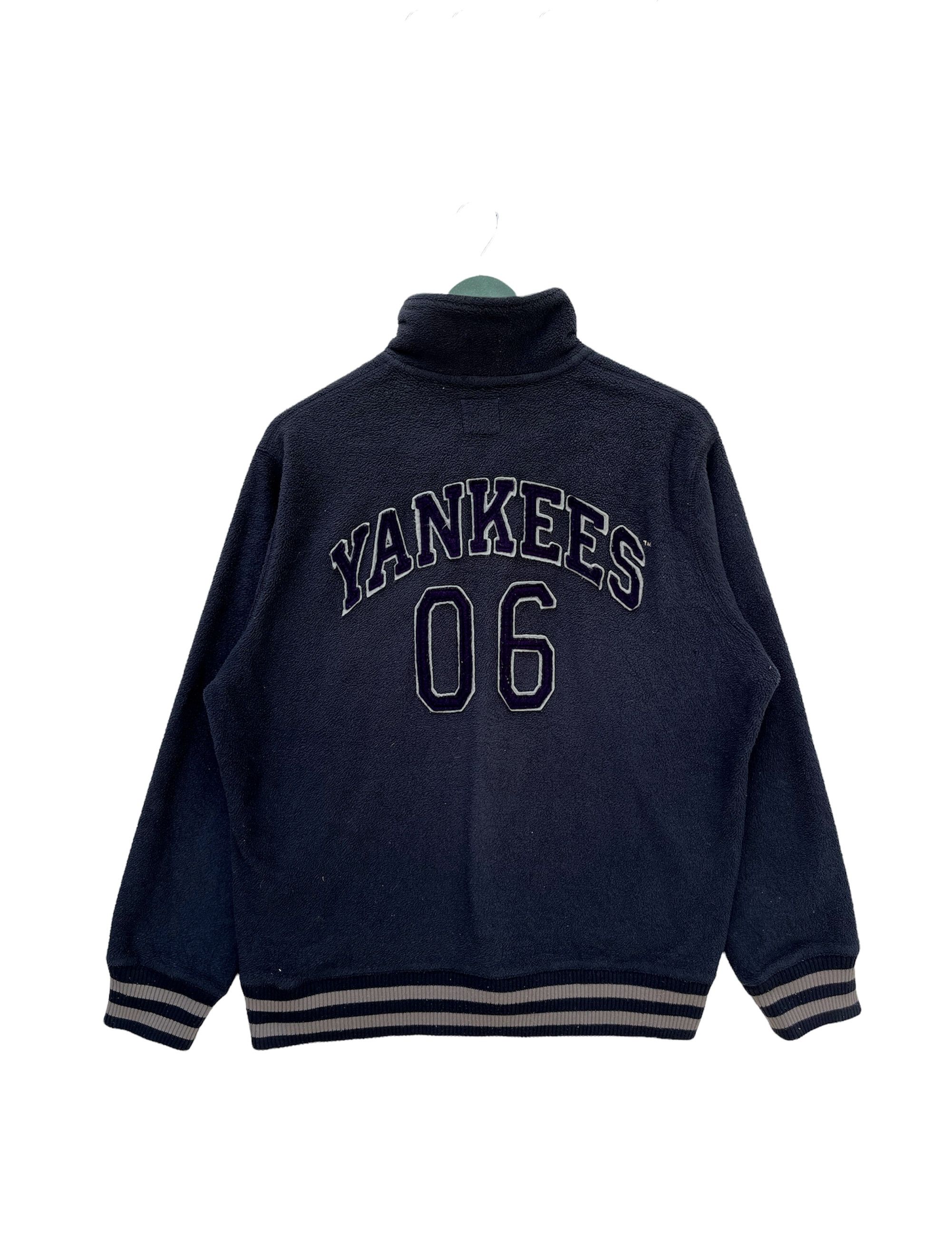 MLB Vintage Y2K Yankees Half Zip Sweatershort Size US XL / EU 56 / 4 - 2 Thumbnail