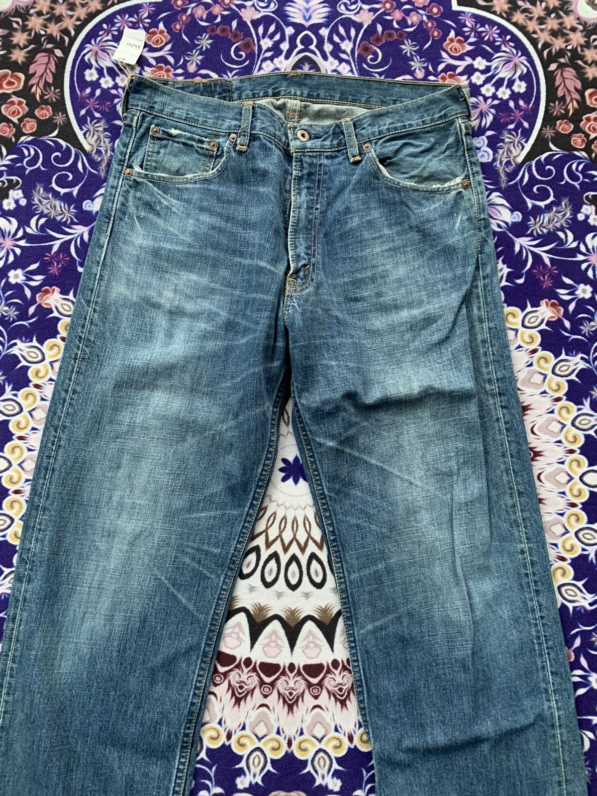 Levi's Vintage Clothing Levis 503 Faded Wash Denim Size US 36 / EU 52 - 2 Thumbnail