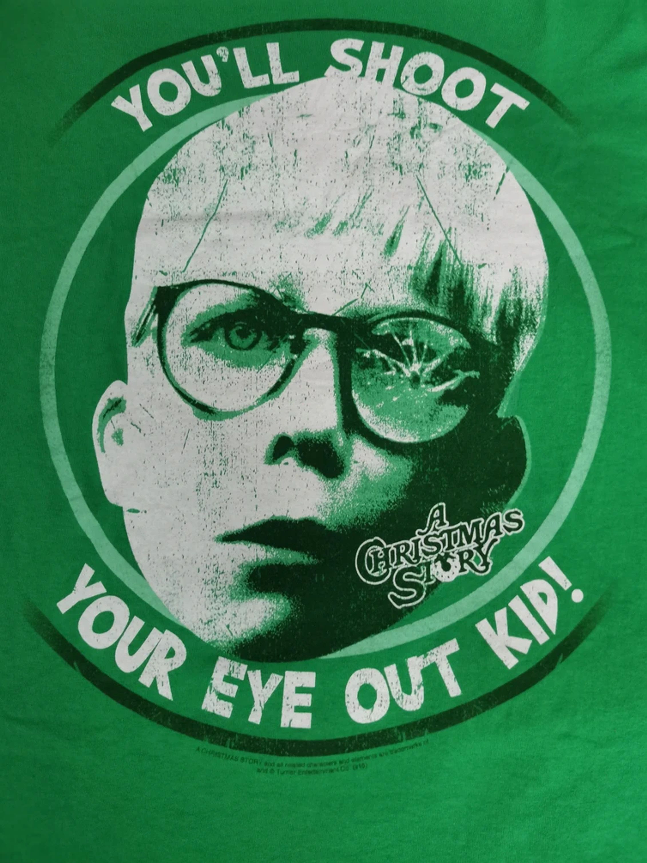 Vintage Vintage A Christmas Story Movie Tee Rare Big Size Green Size US XXL / EU 58 / 5 - 1 Thumbnail