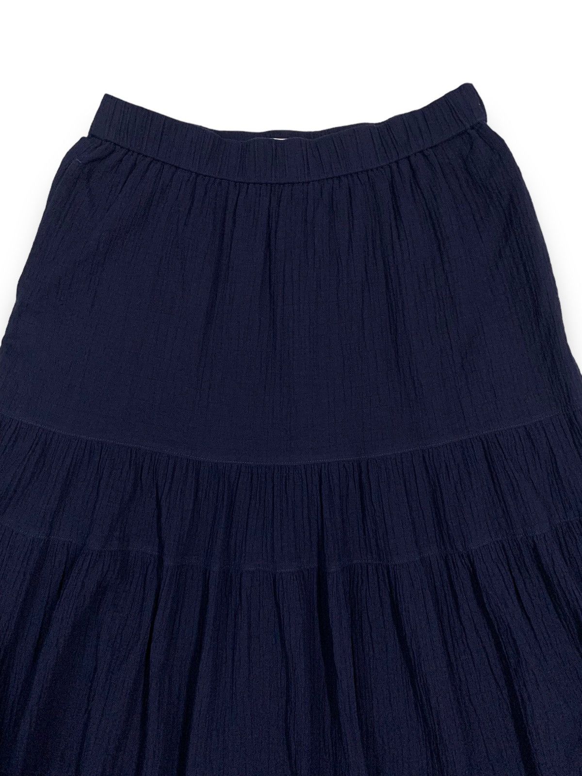 JW Anderson × Uniqlo Vintage J.W.Anderson X Uniqlo Navy Tiered Midi Skirt Size 27" / US 4 / IT 40 - 4 Thumbnail