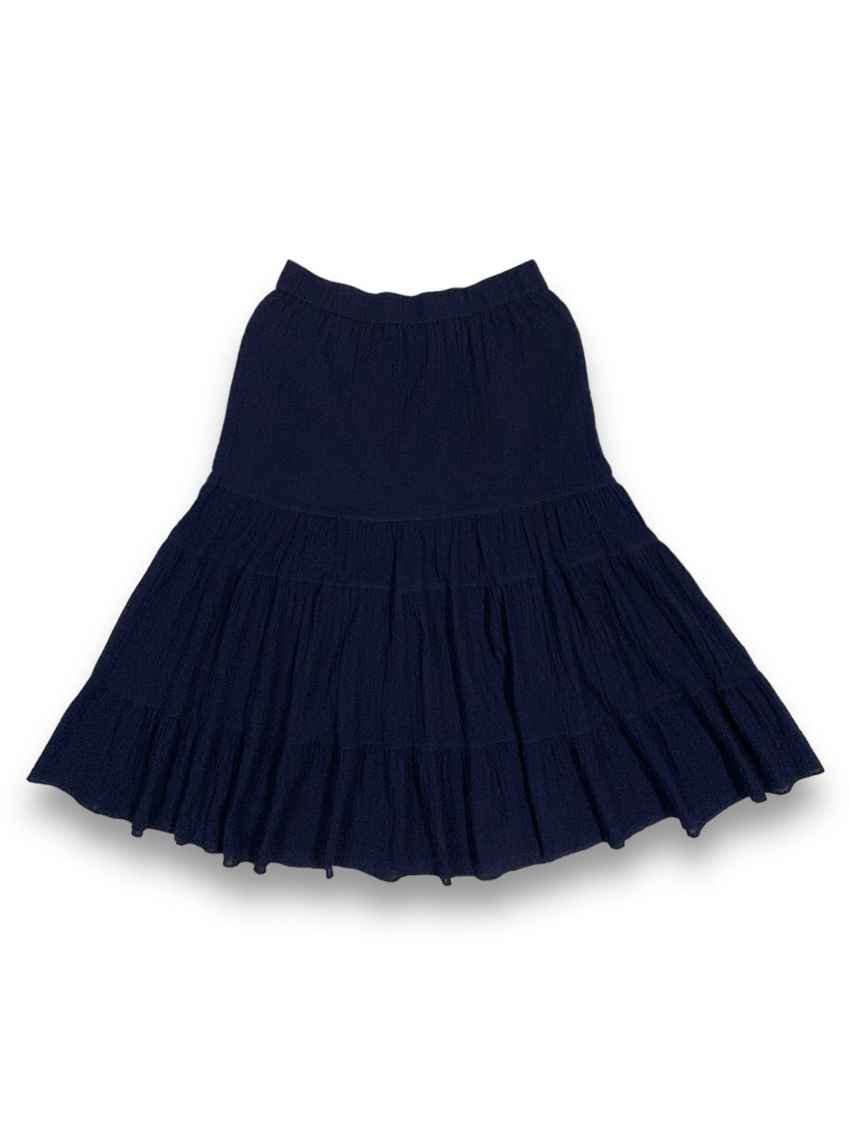 JW Anderson × Uniqlo Vintage J.W.Anderson X Uniqlo Navy Tiered Midi Skirt Size 27" / US 4 / IT 40 - 8 Thumbnail