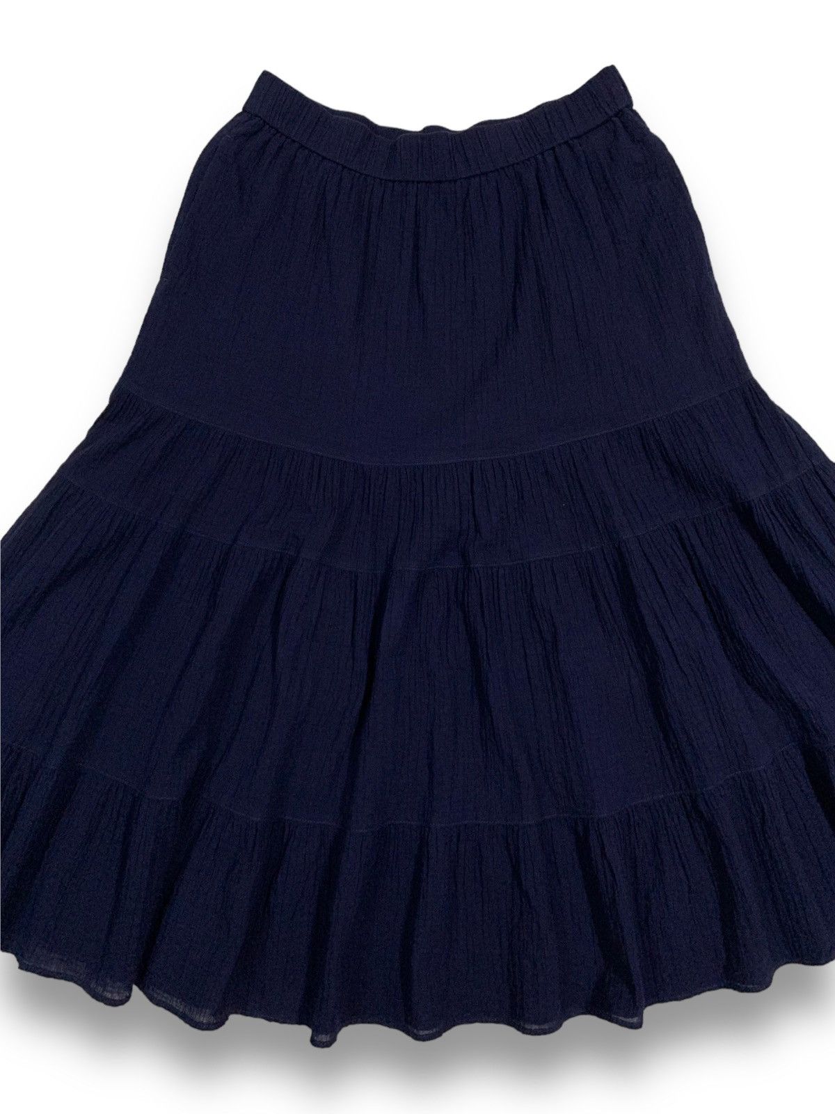 JW Anderson × Uniqlo Vintage J.W.Anderson X Uniqlo Navy Tiered Midi Skirt Size 27" / US 4 / IT 40 - 3 Thumbnail