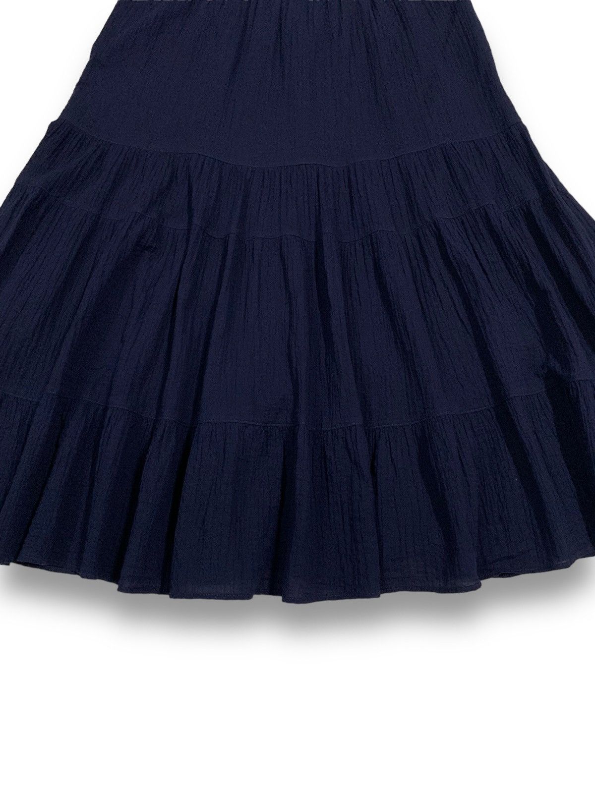 JW Anderson × Uniqlo Vintage J.W.Anderson X Uniqlo Navy Tiered Midi Skirt Size 27" / US 4 / IT 40 - 7 Thumbnail