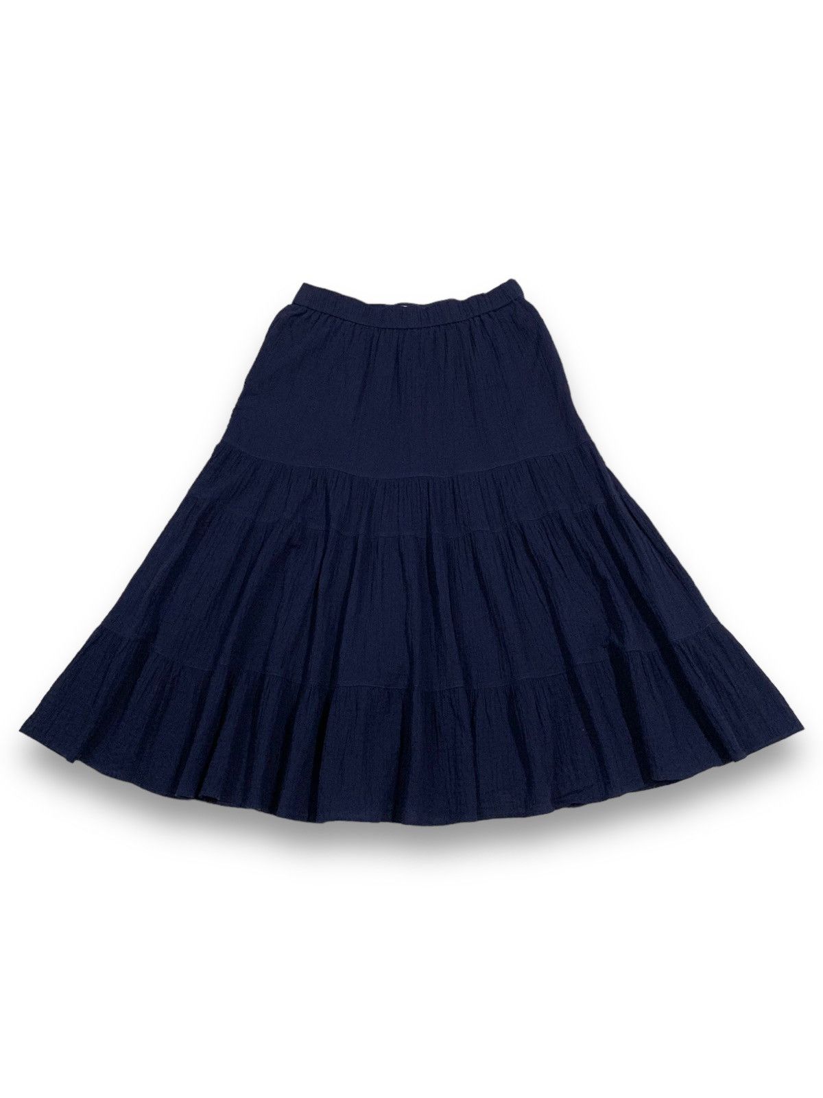 JW Anderson × Uniqlo Vintage J.W.Anderson X Uniqlo Navy Tiered Midi Skirt Size 27" / US 4 / IT 40 - 2 Thumbnail