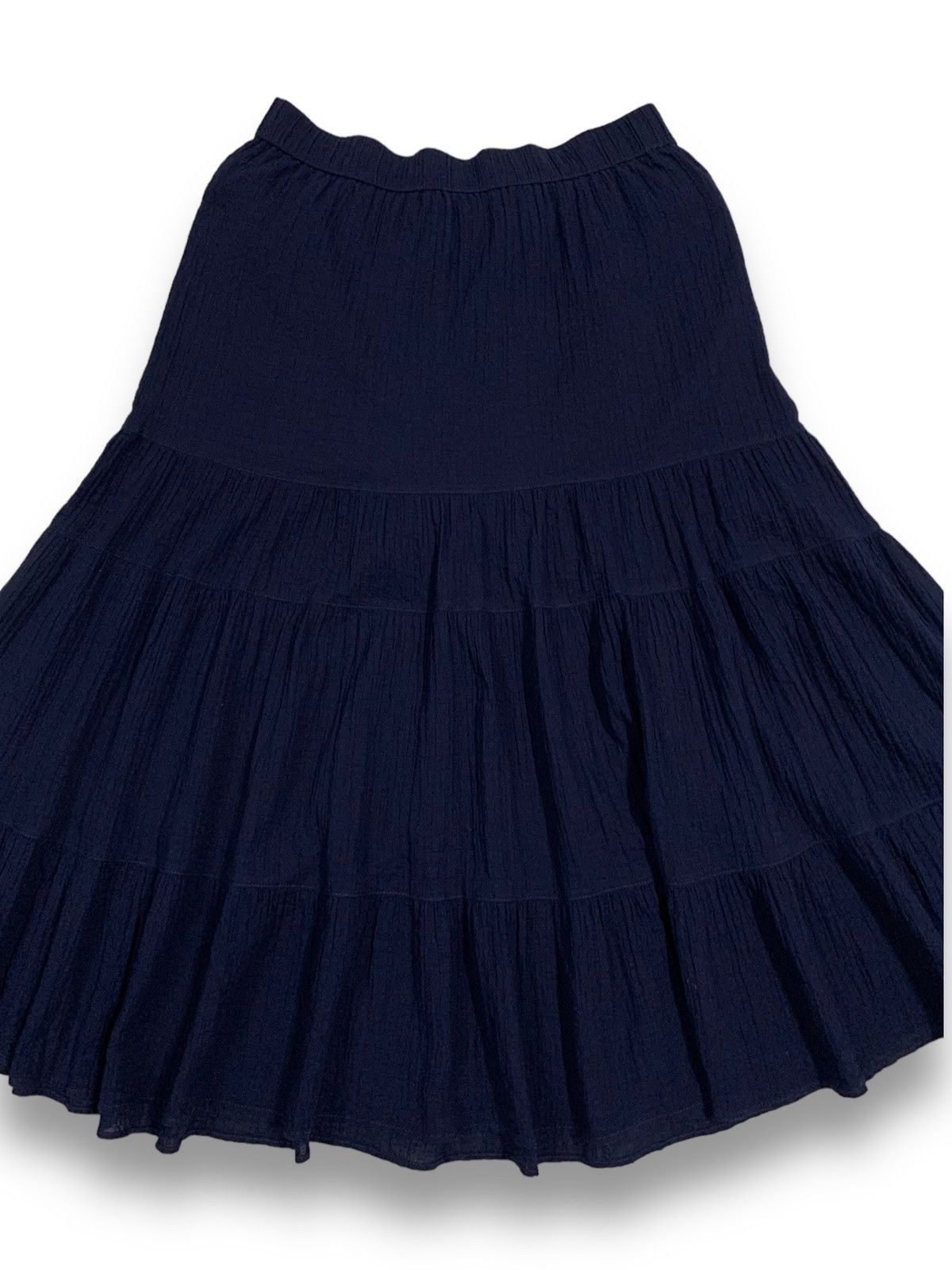 JW Anderson × Uniqlo Vintage J.W.Anderson X Uniqlo Navy Tiered Midi Skirt Size 27" / US 4 / IT 40 - 9 Thumbnail
