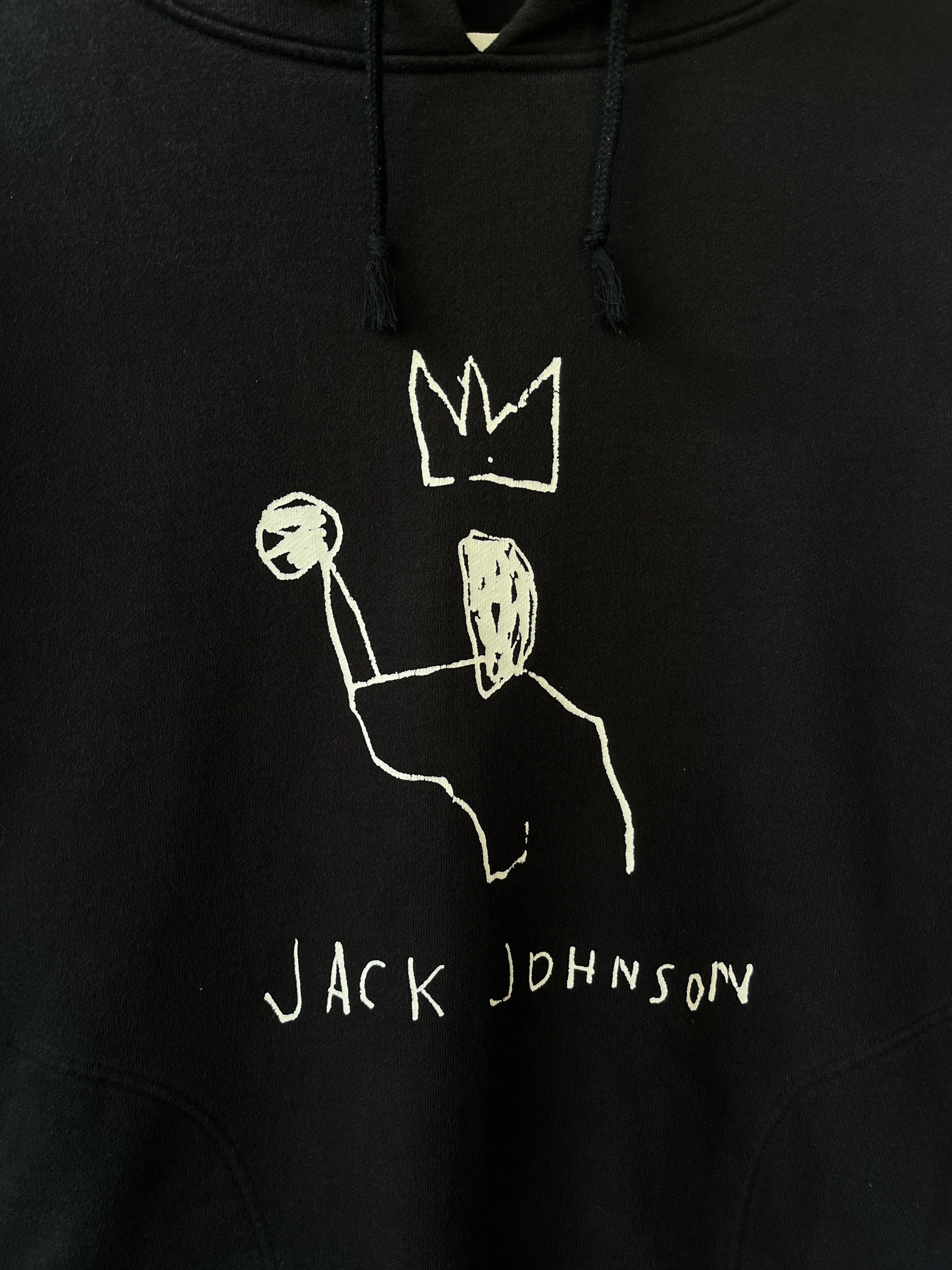 Other Vintage Y2K Jean Michel Basquiat Jack Johnson Hoodie Size US L / EU 52-54 / 3 - 4 Thumbnail