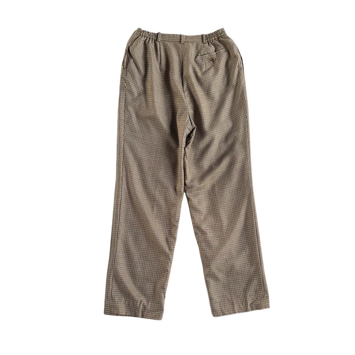 Burberry × Vintage 90s Burberry Monogram Wool Loose Pants Size US 28 / EU 44 - 4 Thumbnail