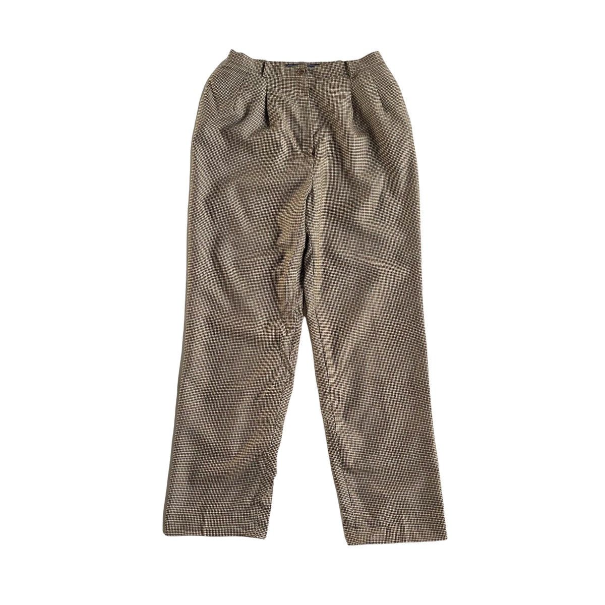 Burberry × Vintage 90s Burberry Monogram Wool Loose Pants Size US 28 / EU 44 - 1 Thumbnail