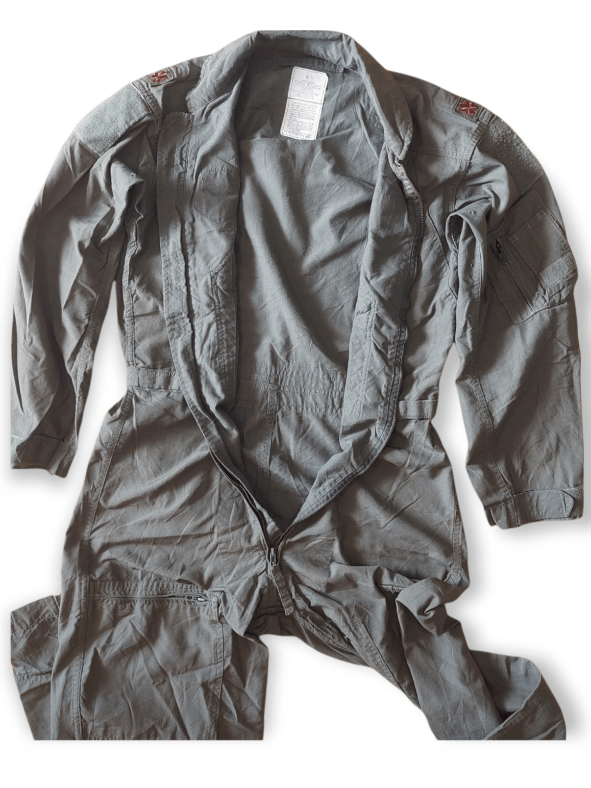 Vintage VINTAGE OVERALLS MILITARY ARMY WITH SHOULDER PATCHES RARE Size US 38 / EU 54 - 11 Thumbnail