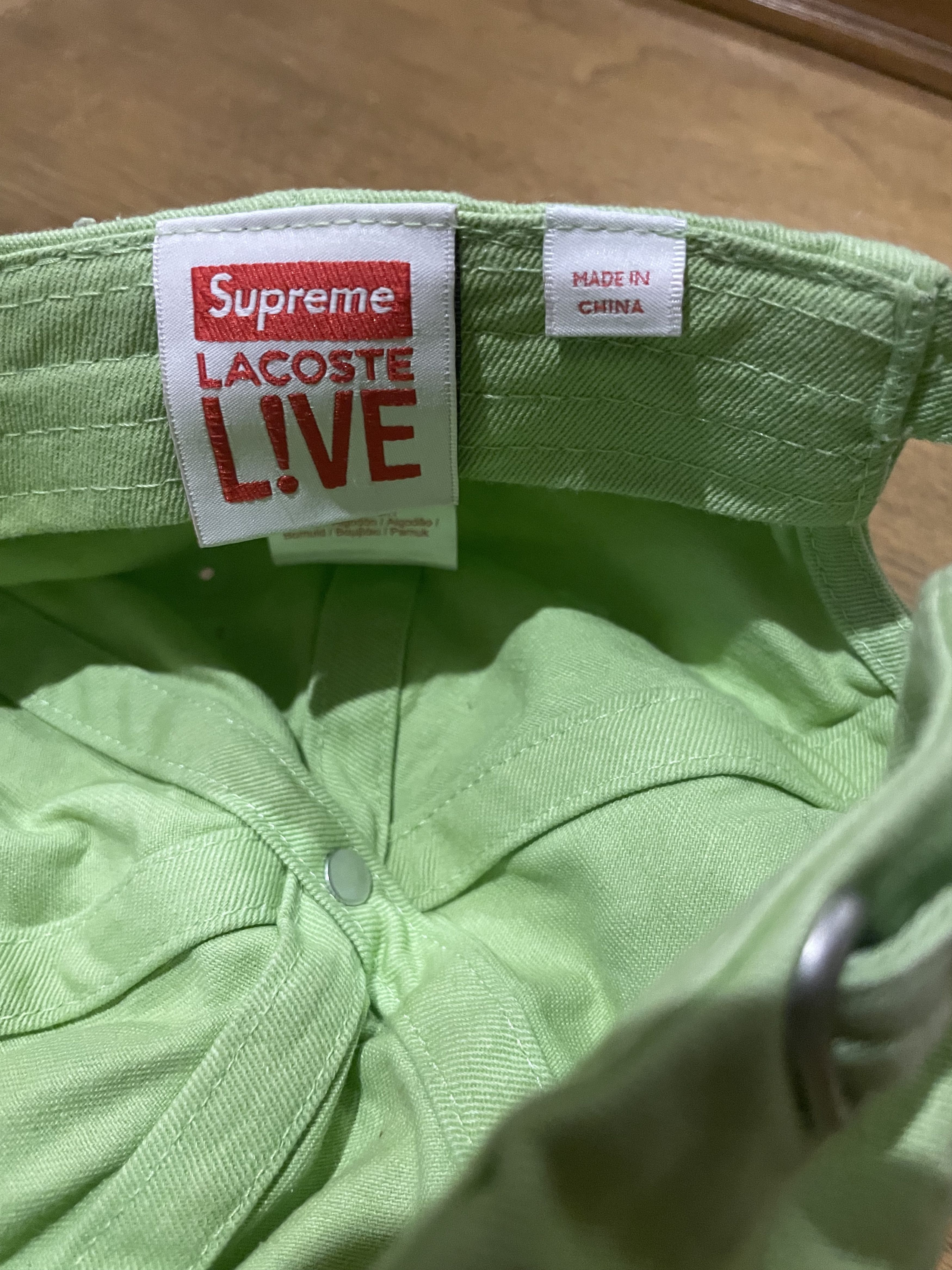 Lacoste × Supreme Supreme x Lacoste Twill 6-Panel Hat Size ONE SIZE - 4 Thumbnail