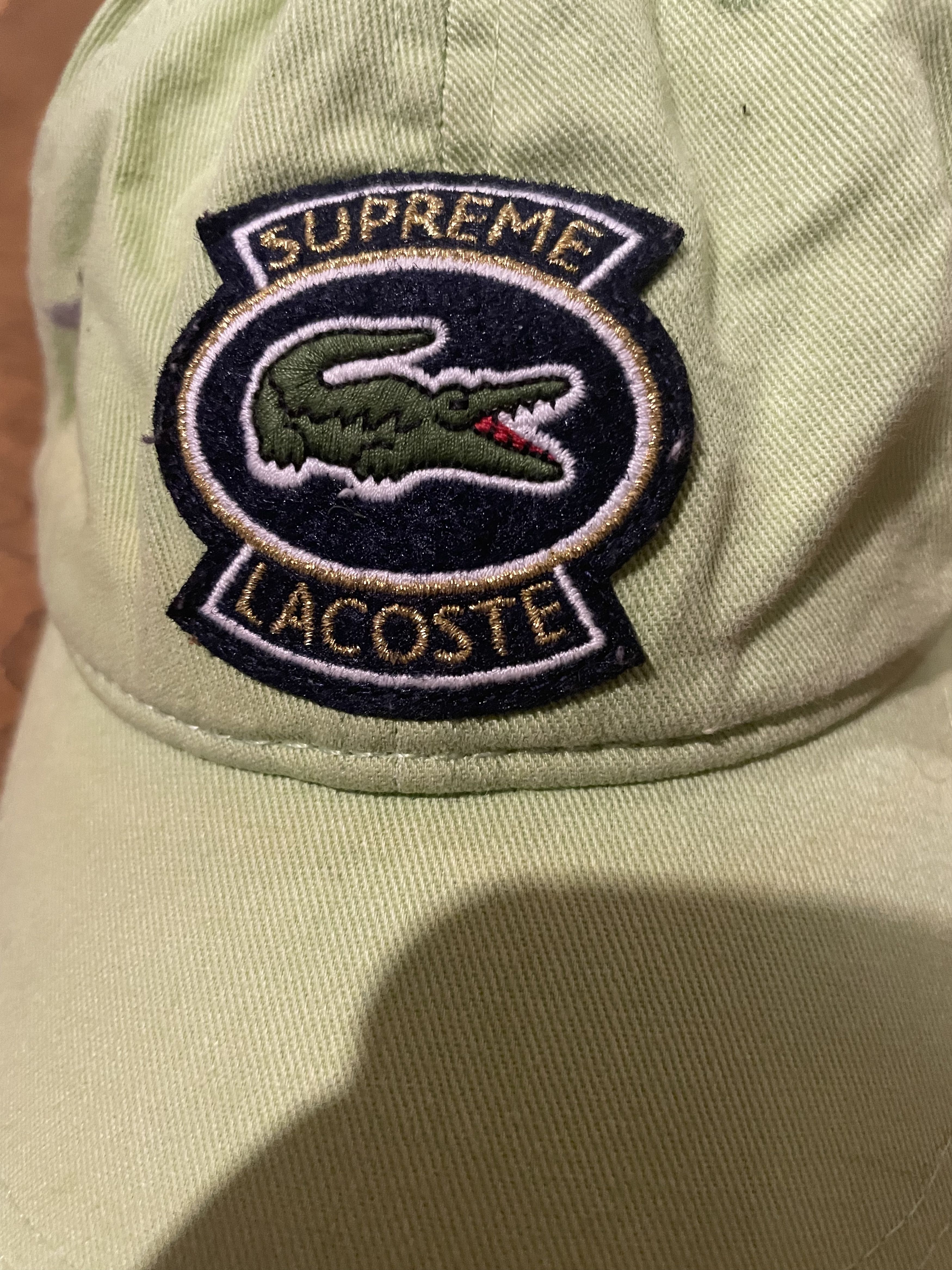 Lacoste × Supreme Supreme x Lacoste Twill 6-Panel Hat Size ONE SIZE - 3 Thumbnail
