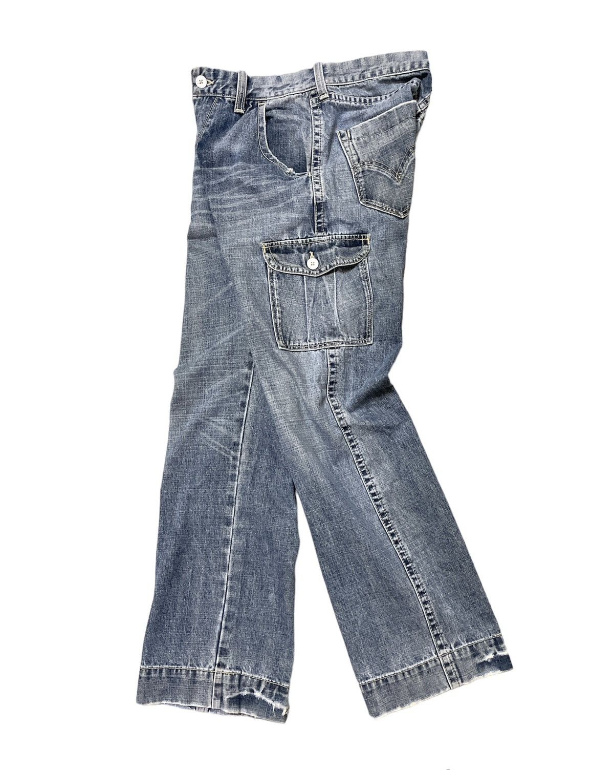 Levi's Vintage Levis 501 Sanforized Denim Cargo Pant Jeans Denim Size US 30 / EU 46 - 1 Thumbnail