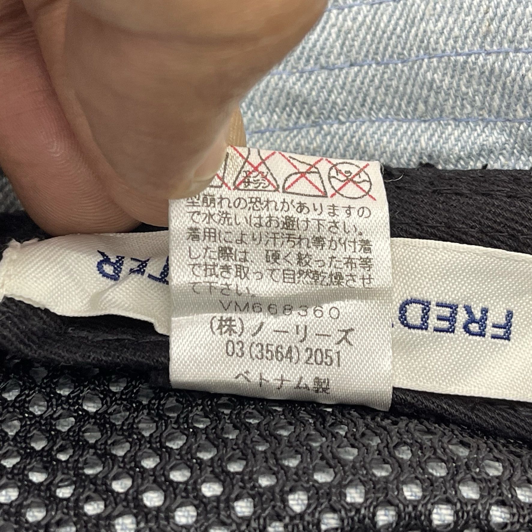 Vintage Fredy And Gloster Denim Bucket Hats-BH3018 Size ONE SIZE - 7 Thumbnail
