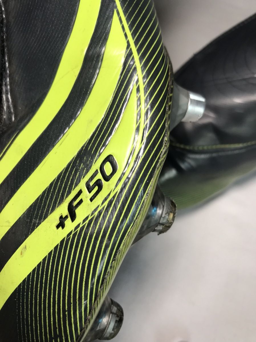 Adidas Vintage 2008 Adidas F50 TUNIT Football Boots Soccer Size US 12 / EU 45 - 22 Thumbnail