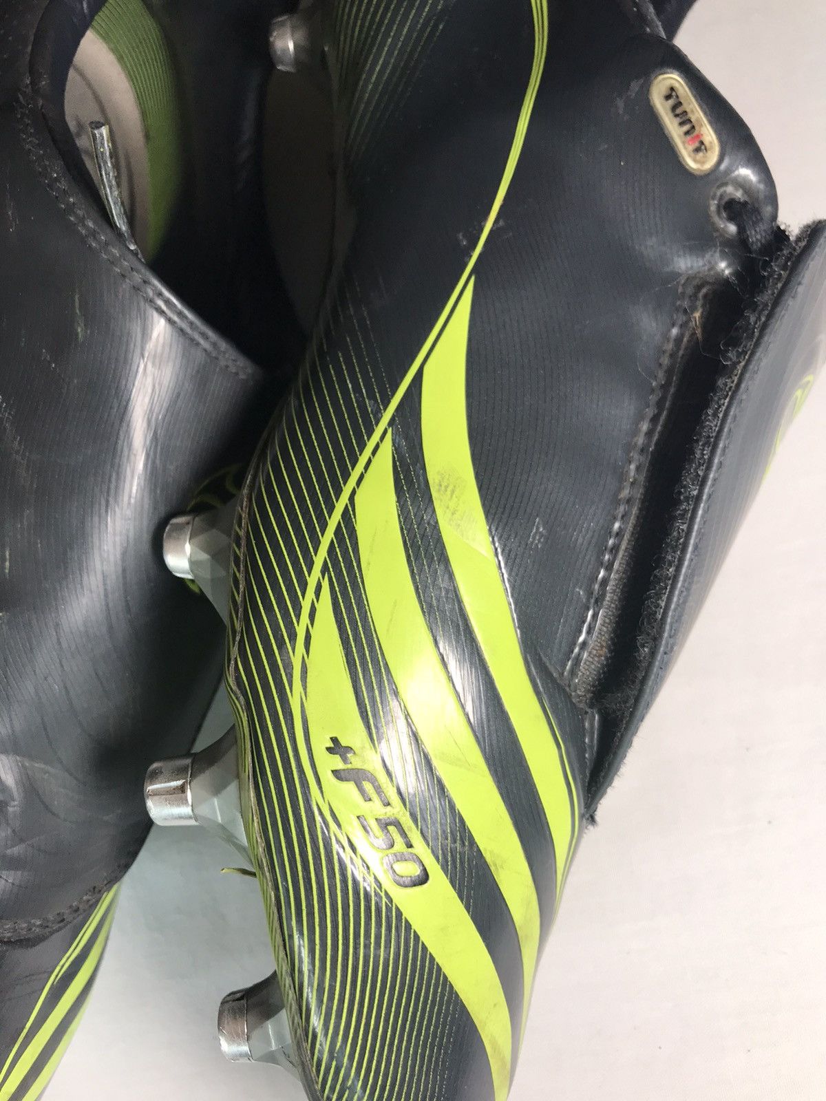 Adidas Vintage 2008 Adidas F50 TUNIT Football Boots Soccer Size US 12 / EU 45 - 16 Thumbnail