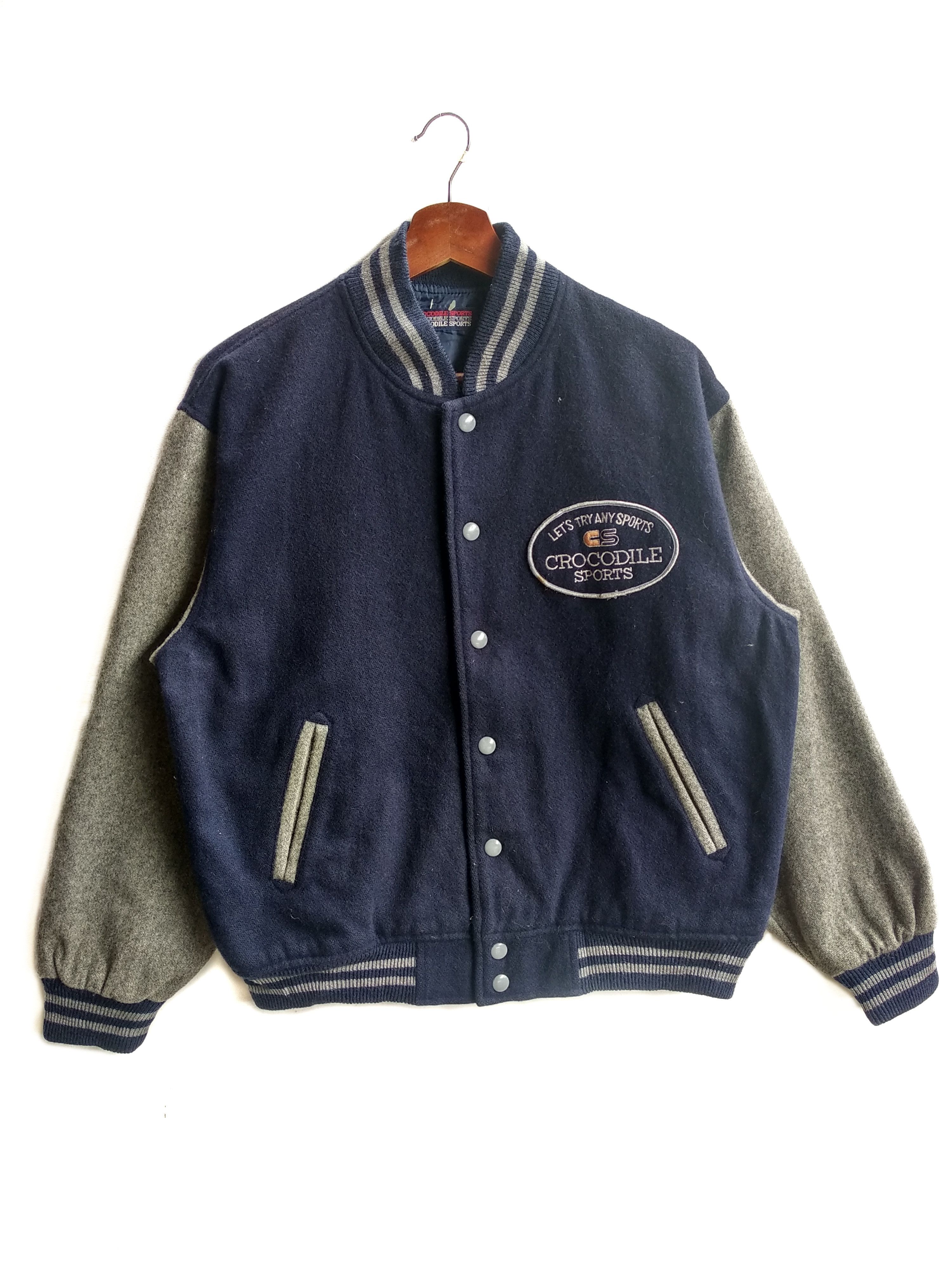 Vintage Vintage Crocodile Sports Wool Varsity Jacket/Size M Size US M / EU 48-50 / 2 - 1 Thumbnail