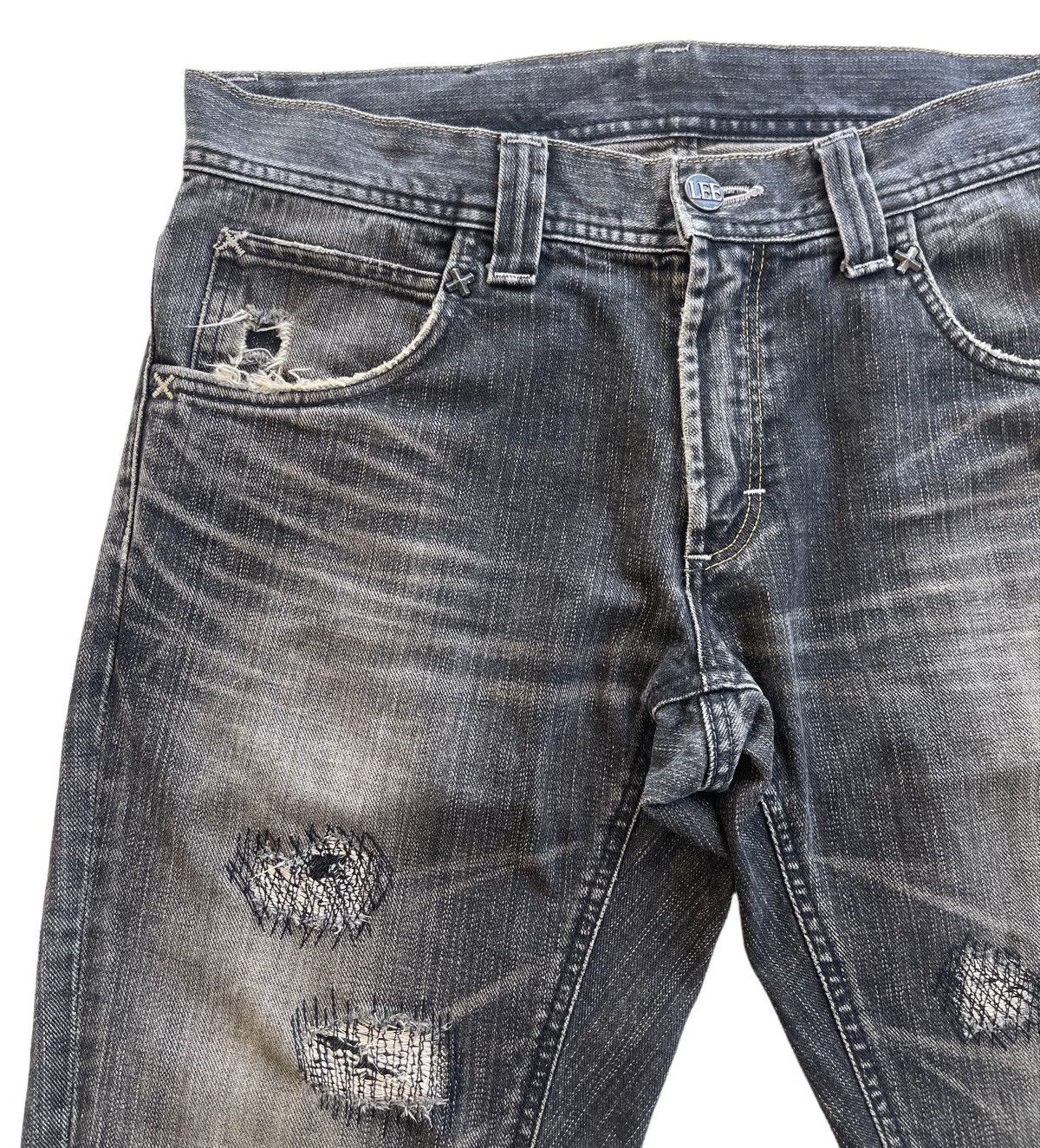 Lee Vintage Lee Riders Distressed Jeans Size US 34 / EU 50 - 4 Thumbnail